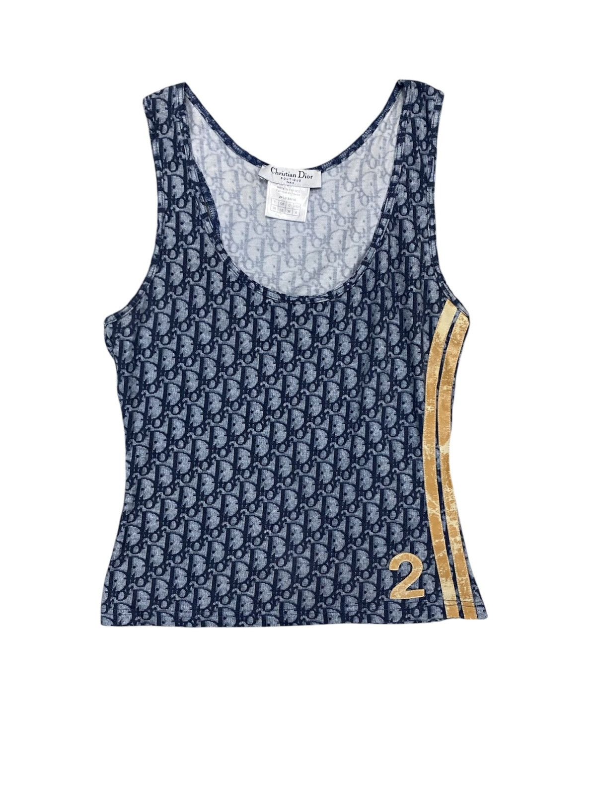 Dior Vintage Dior monogram Tank Size XS / US 0-2 / IT 36-38 - 1 Thumbnail