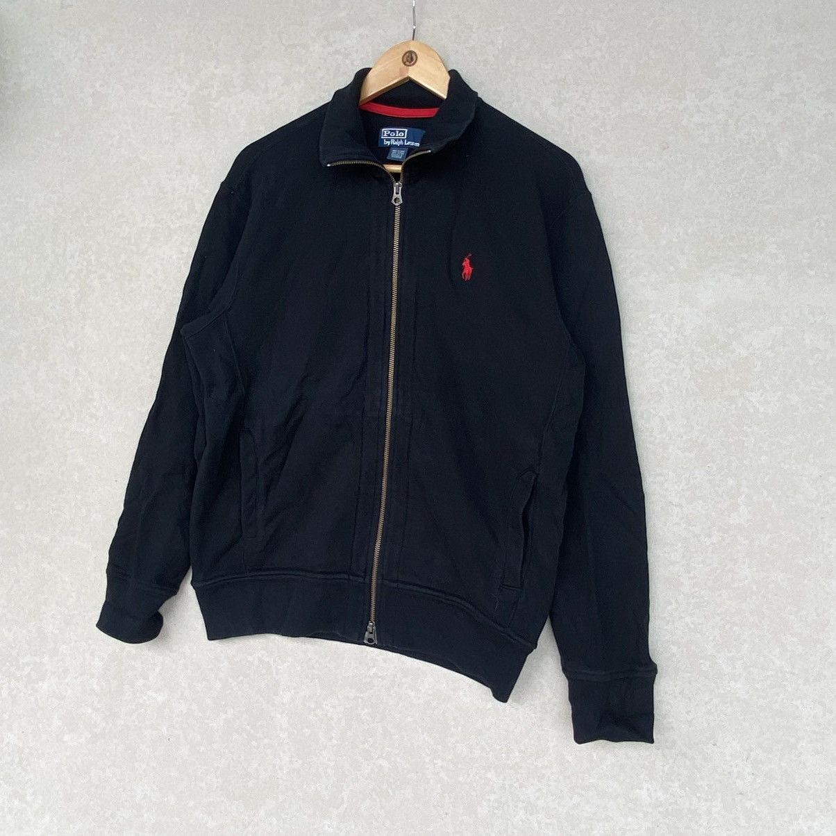 Other Vintage Polo By Ralph Lauren Small Embroidere Full Zip Black Size US L / EU 52-54 / 3 - 2 Thumbnail
