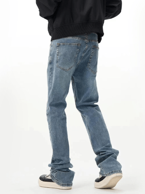 Japanese Brand × Jean Classic distressed washed straight American vintage jeans Size US 32 / EU 48 - 3 Thumbnail