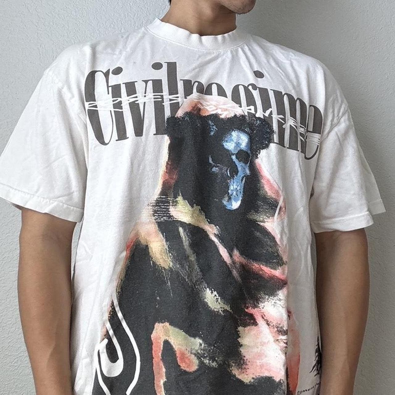 Civil Regime Civil Regime Grim Reaper Graphics White Tee Shirts Size US L / EU 52-54 / 3 - 3 Thumbnail