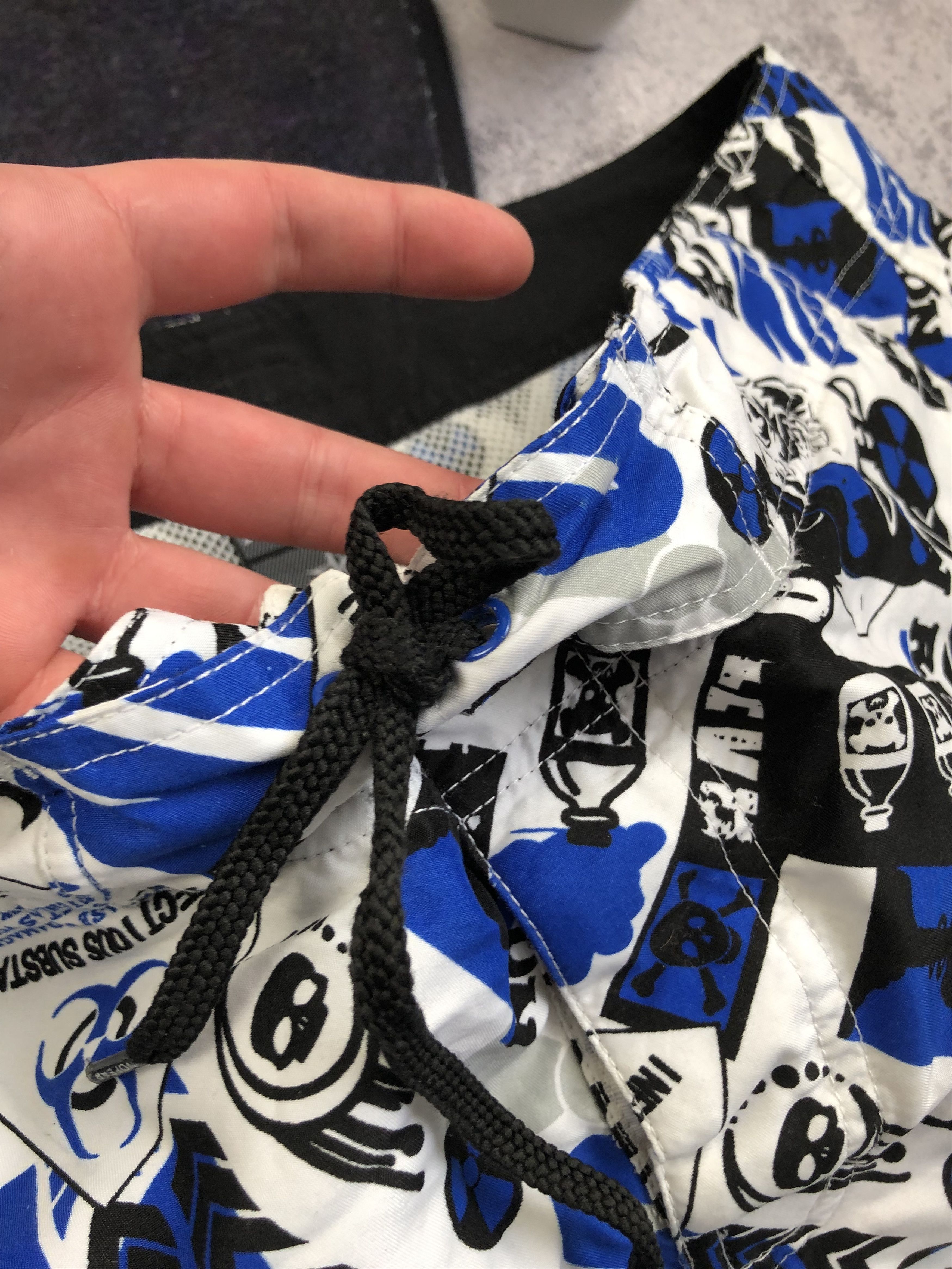 No Fear NO FEAR Crazy Y2k Monogram Shorts Streetwear Beach Serf Size US 33 - 8 Thumbnail