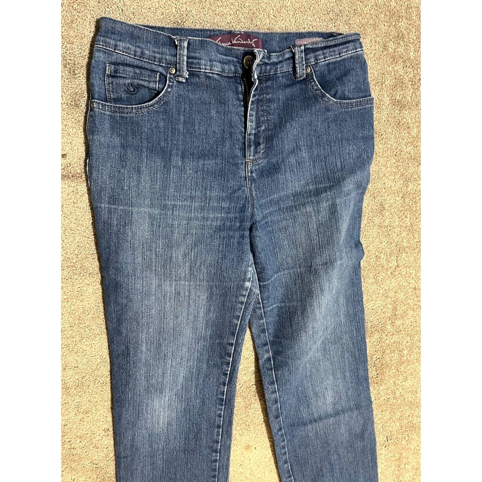 Gloria Vanderbilt Gloria Vanderbilt Amanda Jeans Women's 8P Petite Blue Denim Tapered Stretch 27in Inseam 90s American Logo Womens Size 30" / US 8 / IT 44 - 2 Thumbnail