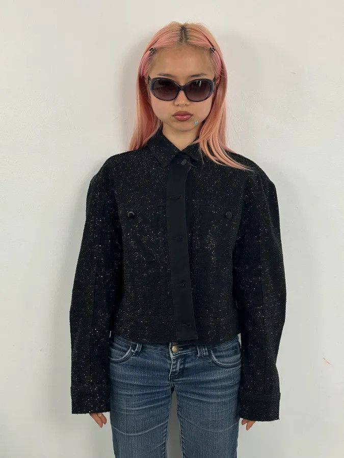 Emporio Armani SS2023 Emporio Armani Black Denim Multi-Pocket Denim Jacket Size M / US 6-8 / IT 42-44 - 2 Thumbnail