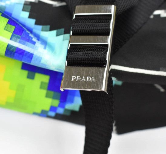 Prada Prada Radar Print Nylon Backpack Size ONE SIZE - 12 Thumbnail