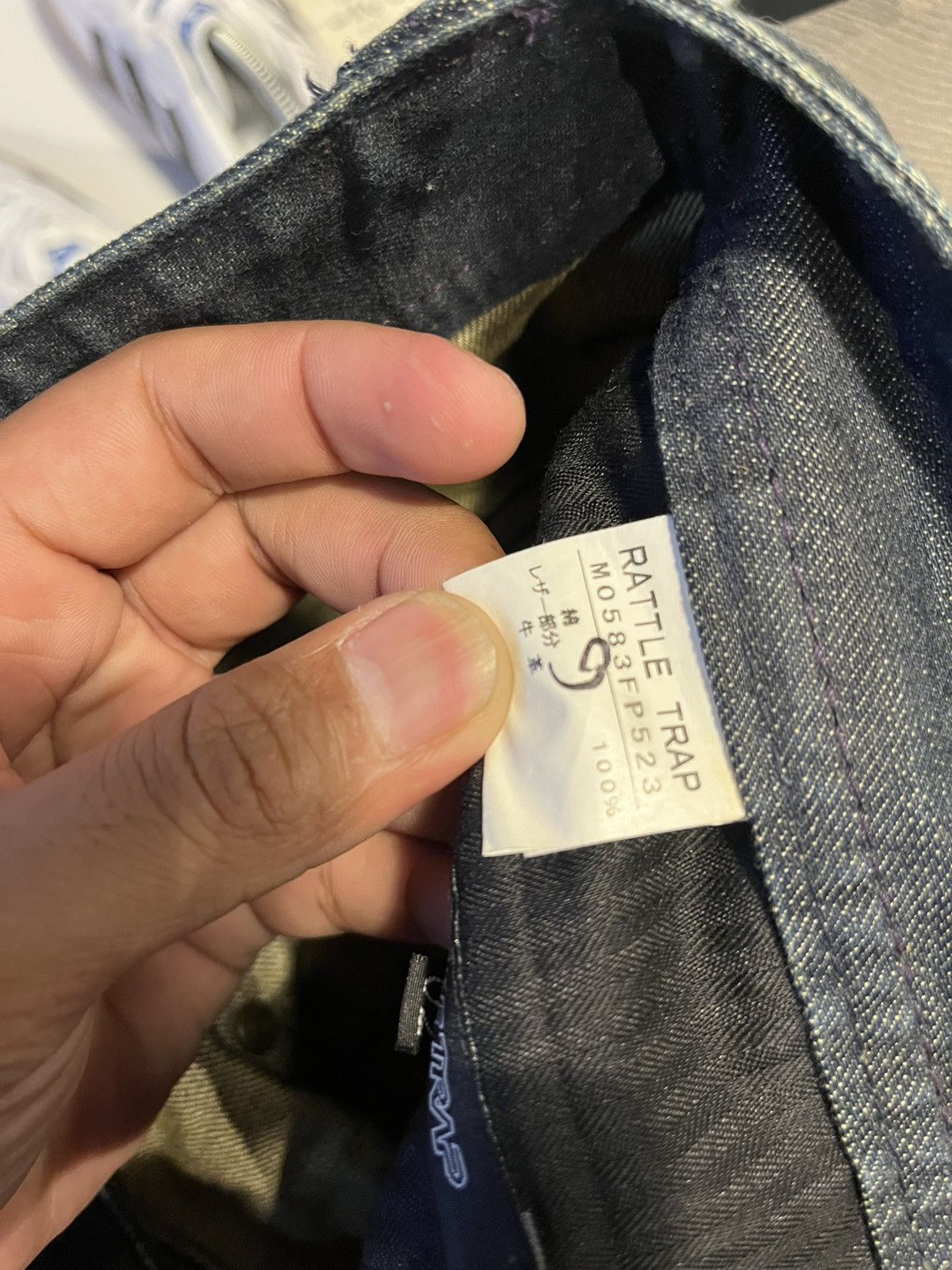 Japanese Brand Rattle Trap Faded Blue Jeans