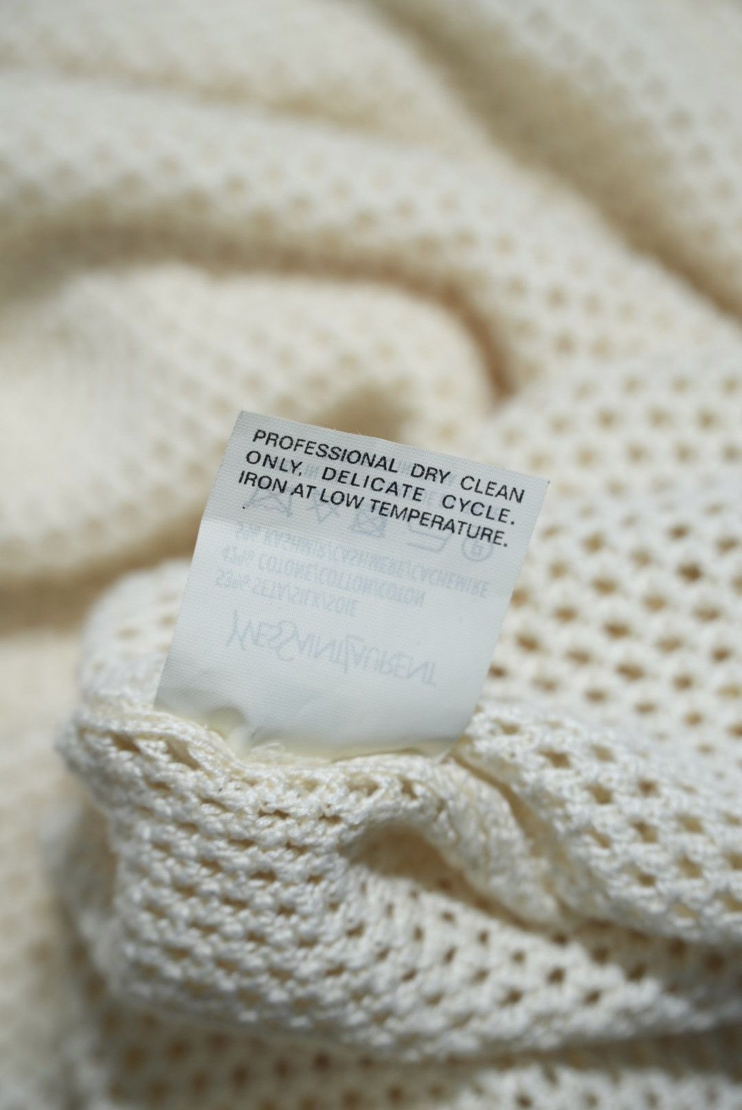 Yves Saint Laurent Yves Saint Laurent Beige Mesh Knit Tank Top Size US M / EU 48-50 / 2 - 8 Thumbnail
