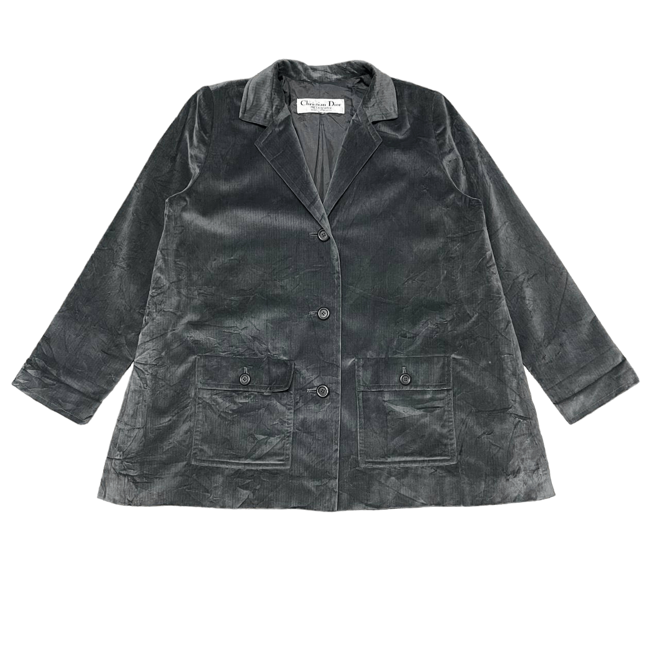 image of Christian Dior Monsieur x Dior Vintage Christian Dior Velvet Coat Jacket, Men's (Size Medium)