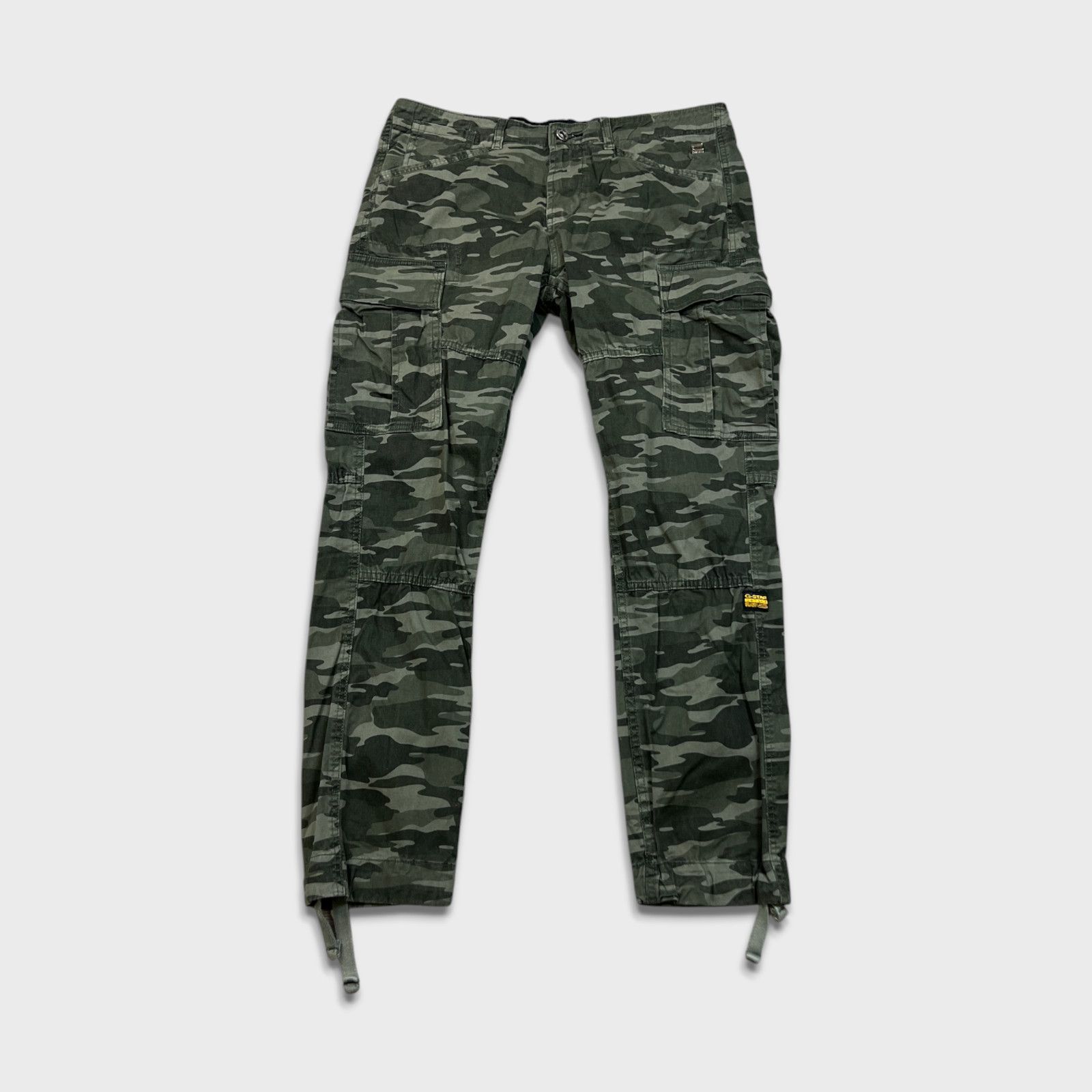 G Star Raw Pants 34x29 3301 Camo Slim Taper Cargo Utility