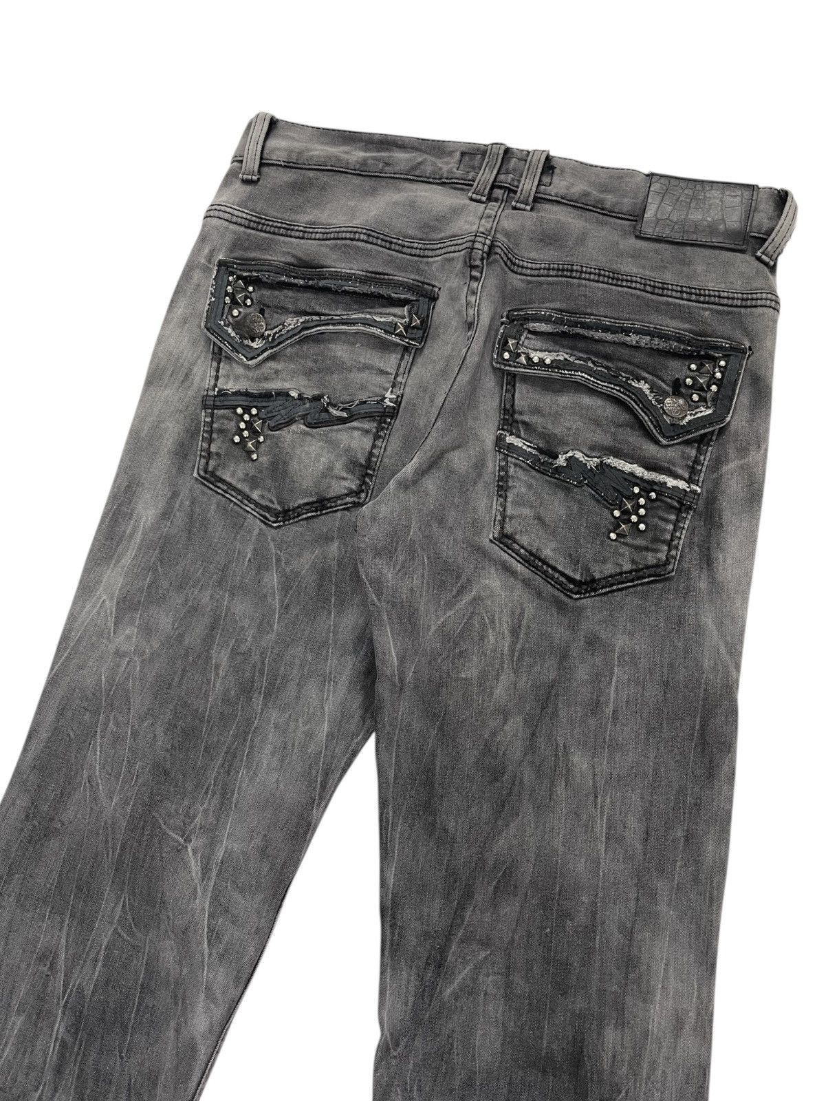 If Six Was Nine Pasta Denim Japan Studded Jeans Faded Black Size US 32 / EU 48 - 1 Thumbnail