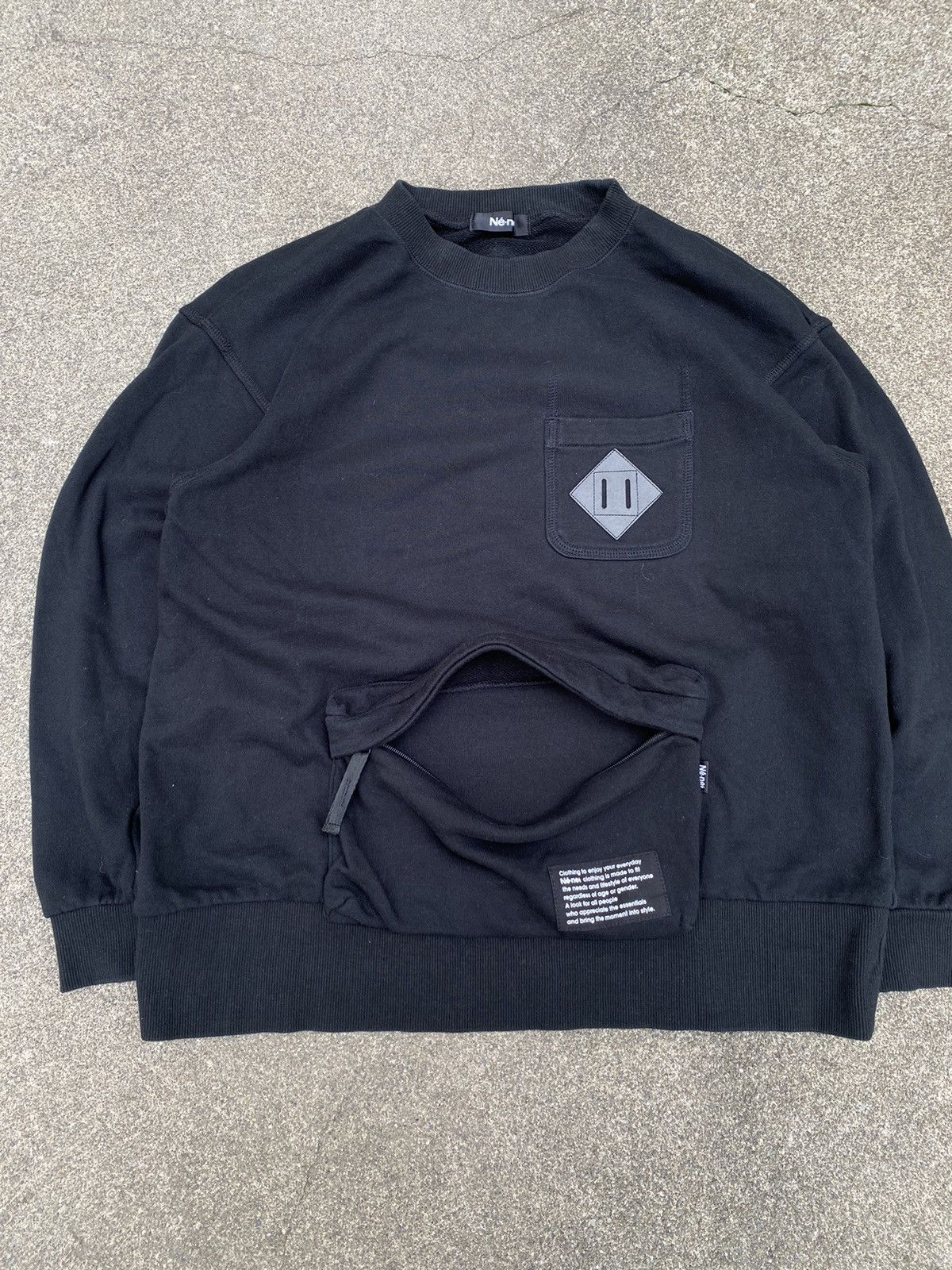 Issey Miyake × Ne-Net Ne-net- Kangaroo Pouch Crewneck Size US S / EU 44-46 / 1 - 6 Thumbnail
