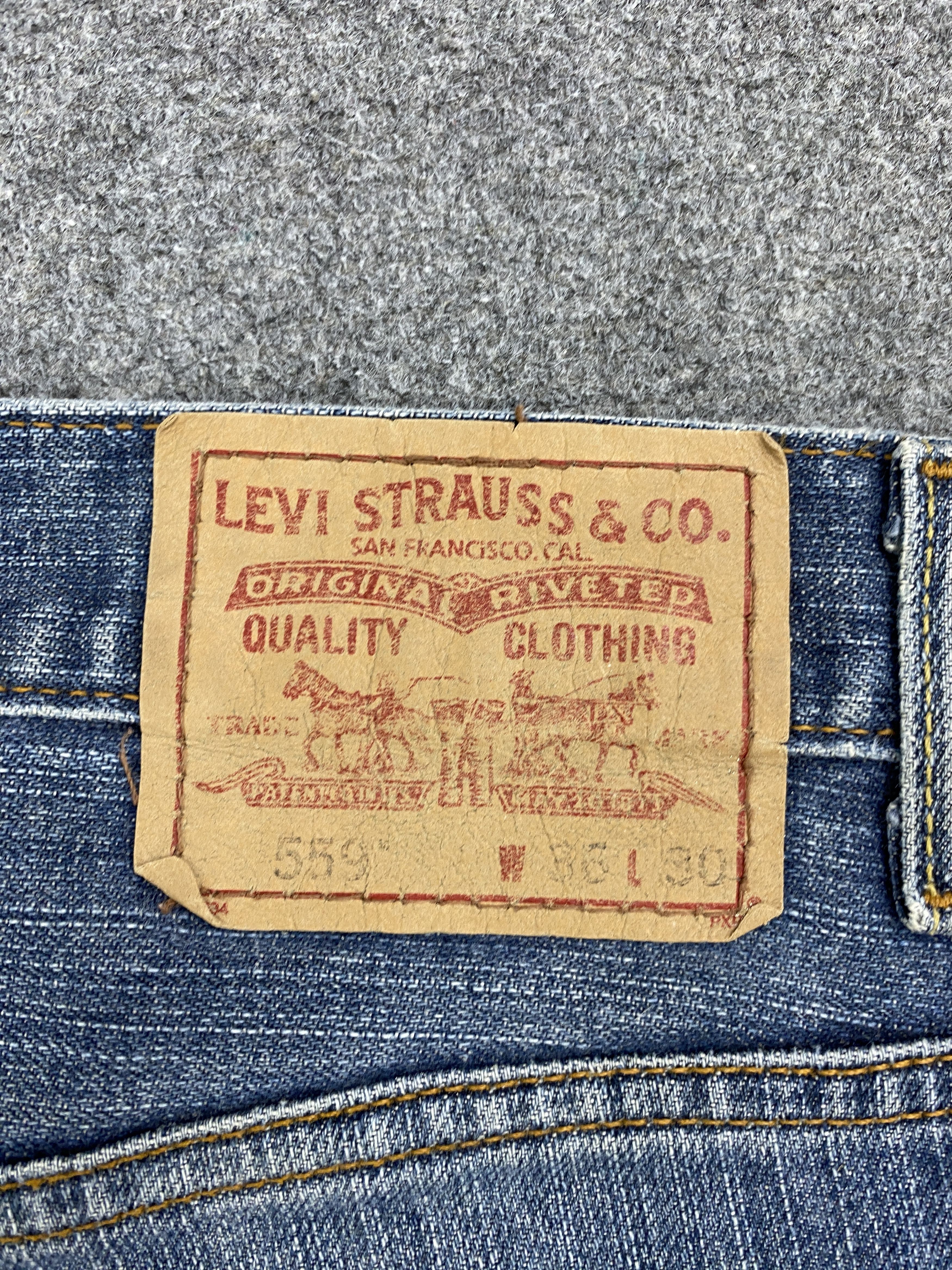Levi's × Vintage Vintage Levis 559 Relaxed Fit Jeans Size US 36 / EU 52 - 5 Thumbnail