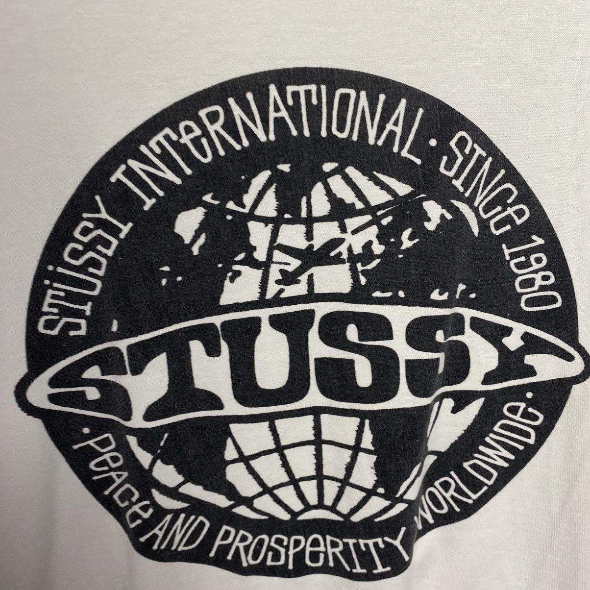 Stussy Vintage Stussy Big Graphic logo y2k opium tee size XL Size US XL / EU 56 / 4 - 3 Thumbnail
