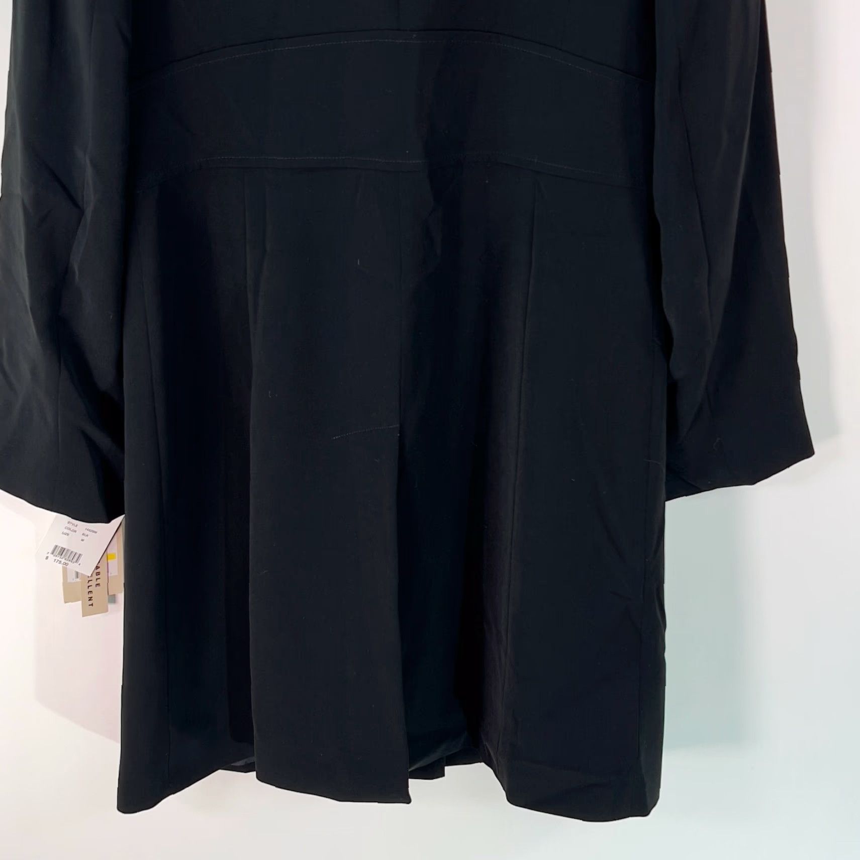 Vintage Gallery Womens Overcoat Shirt Casual Black Medium Size M / US 6-8 / IT 42-44 - 7 Thumbnail