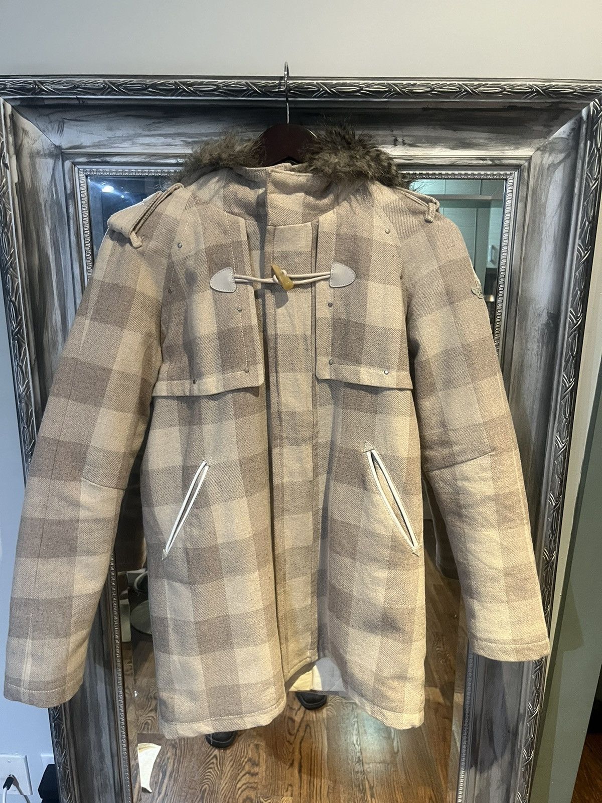 image of Diesel Wool Jacket in White, Women's (Size Medium)