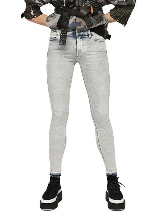 Diesel SLANDY 086AF W26/L32 Light Blue Stretch Jeans 63597 Size 26" / US 2 / IT 38 - 1 Thumbnail