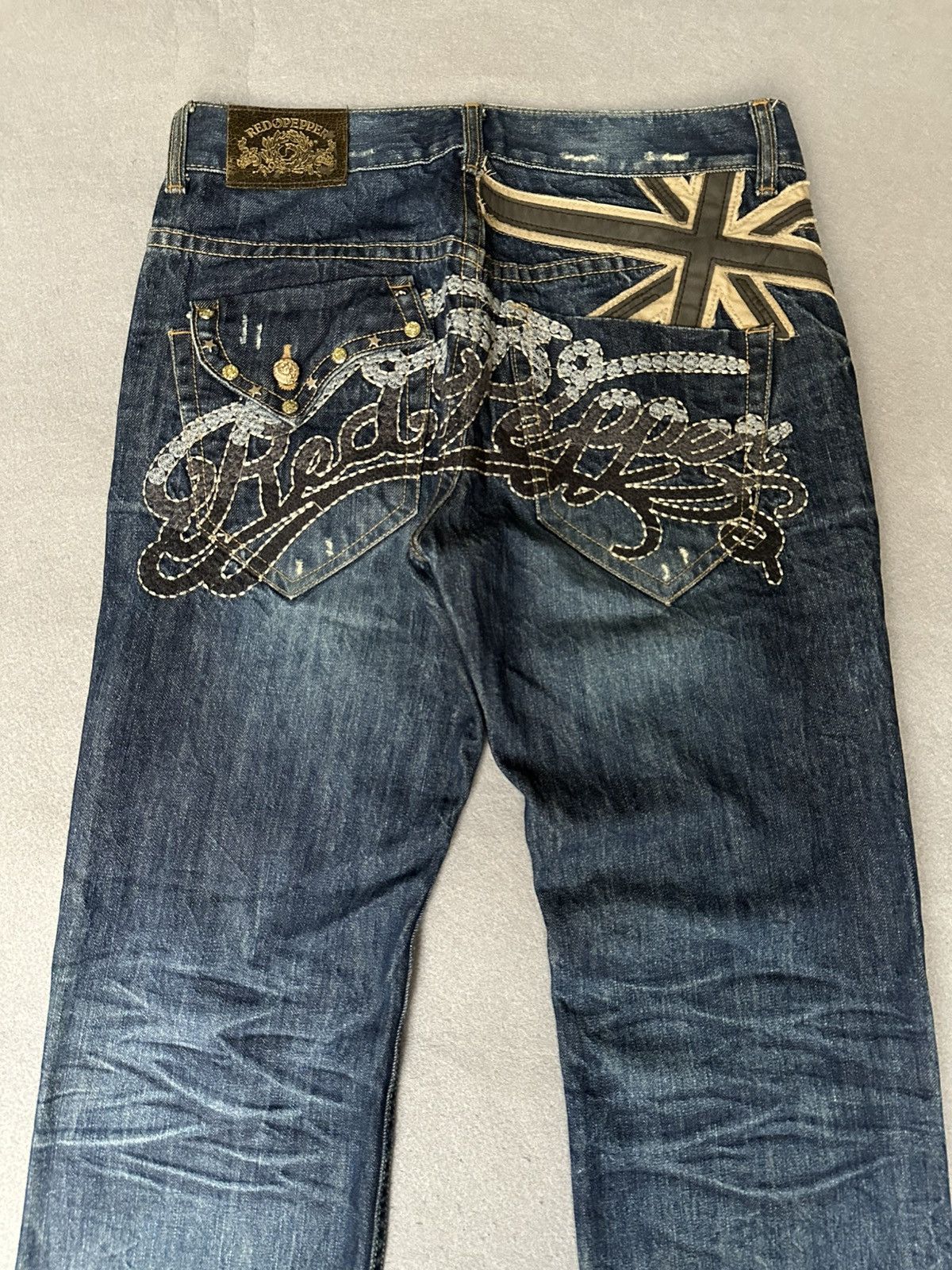 Japanese Brand Red Peppers Japan Distressed Denim Size US 32 / EU 48 - 11 Thumbnail