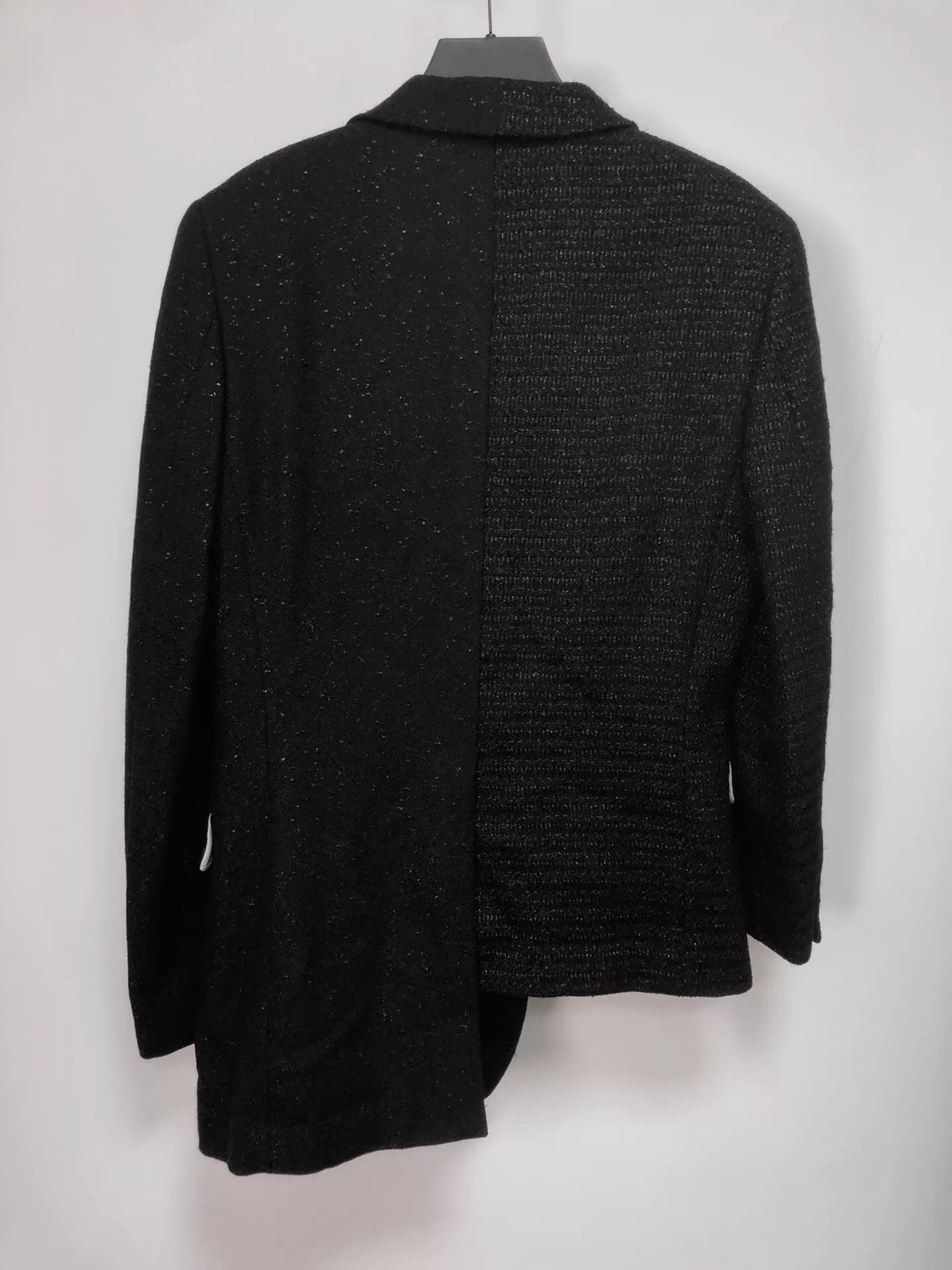 Comme des Garcons CDG 17AW Boy Hood Asymmetric Silver-Threaded S Jacket Size US S / EU 44-46 / 1 - 2 Thumbnail