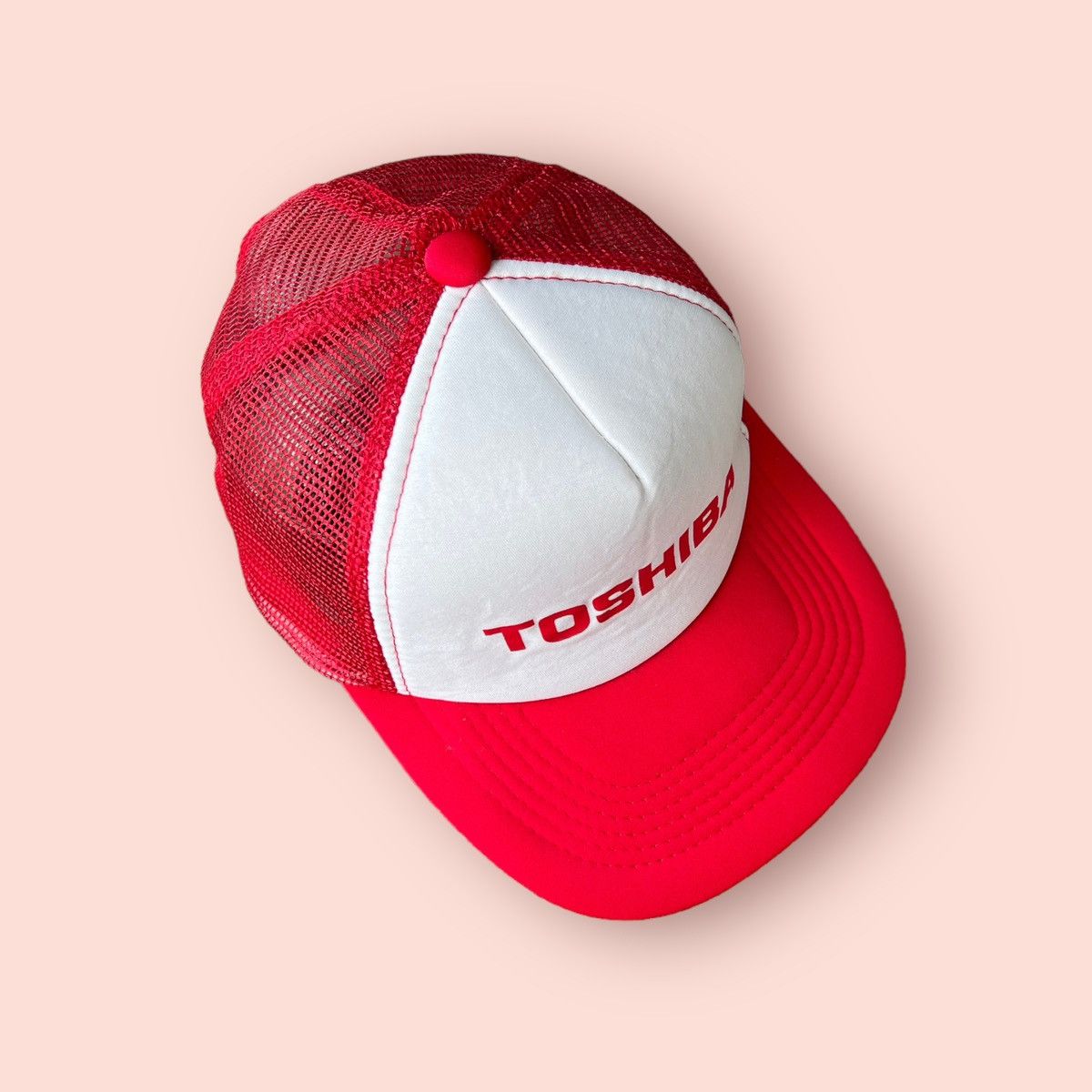 Japanese Brand × Vintage VINTAGE TOSHIBA JAPAN TRUCKER SNAPBACK CAP Size ONE SIZE - 11 Thumbnail