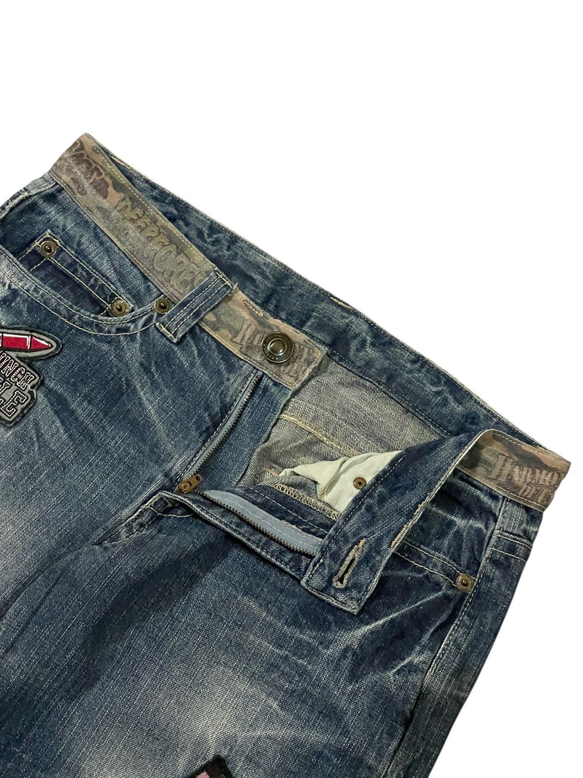 Hysteric Glamour Y2K Japan Patchwork Hysteric Distressed Jeans Denim Size US 32 / EU 48 - 8 Thumbnail