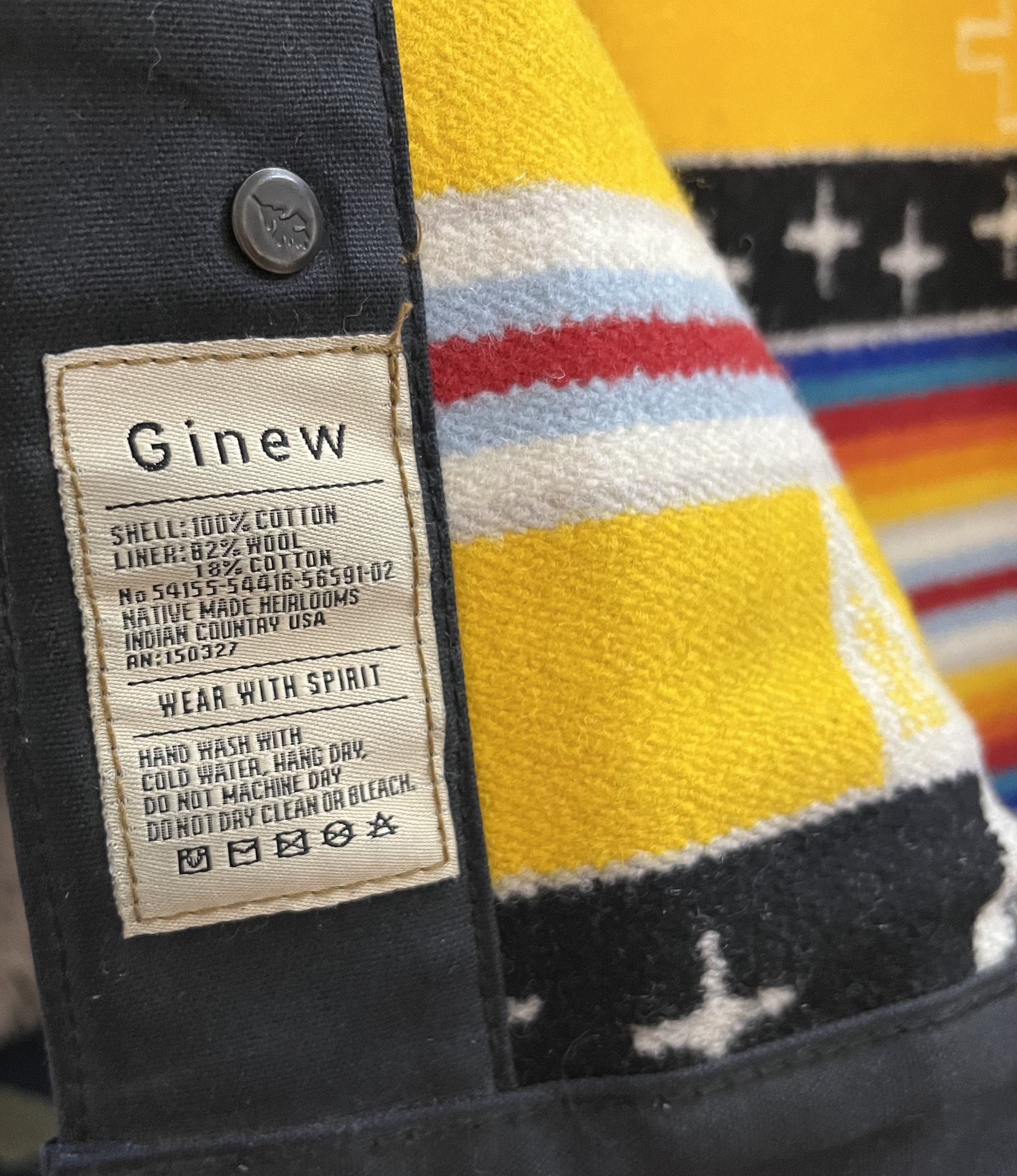 Ginew Ginew NEW USA made - Wool Blanket Lined Denim Jacket Size S / US 4 / IT 40 - 5 Thumbnail