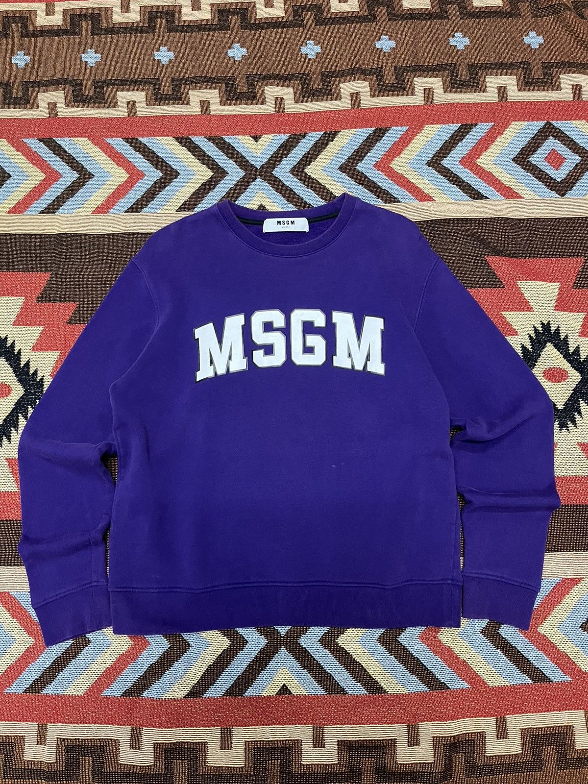 MSGM MSGM crewneck logo-print sweatshirt Size US S / EU 44-46 / 1 - 1 Thumbnail