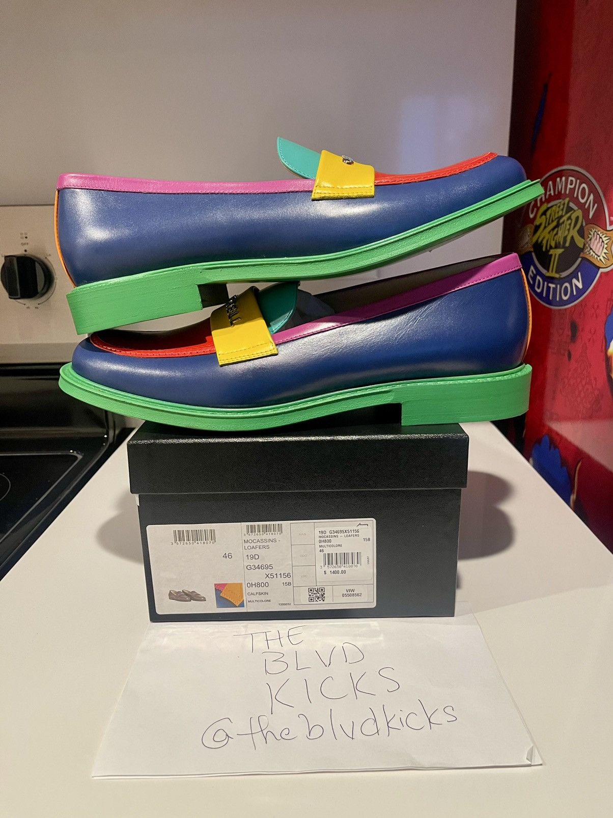 Chanel 2019 Pharrell Williams x CHANEL Loafers Multicolor Size US 13 / EU 46 - 3 Thumbnail