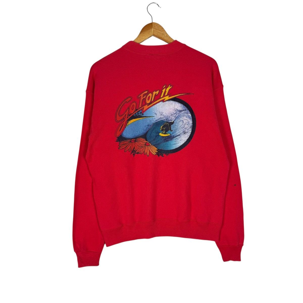 Ron Jon Surf Shop 🌟90s GO FOR IT SURFING CREWNECK SWEATSHIRT Size US M / EU 48-50 / 2 - 1 Thumbnail
