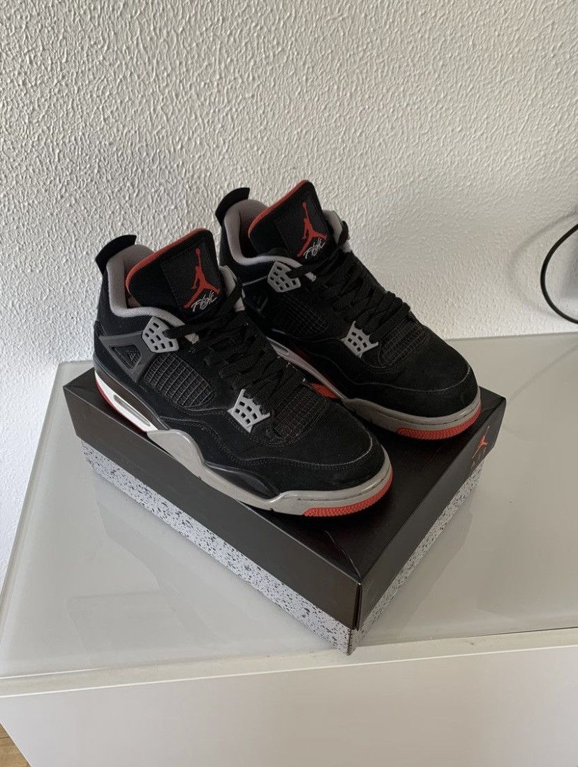 Jordan Brand Jordan 4 'Bred' 2019 Size US 10 / EU 43 - 2 Thumbnail