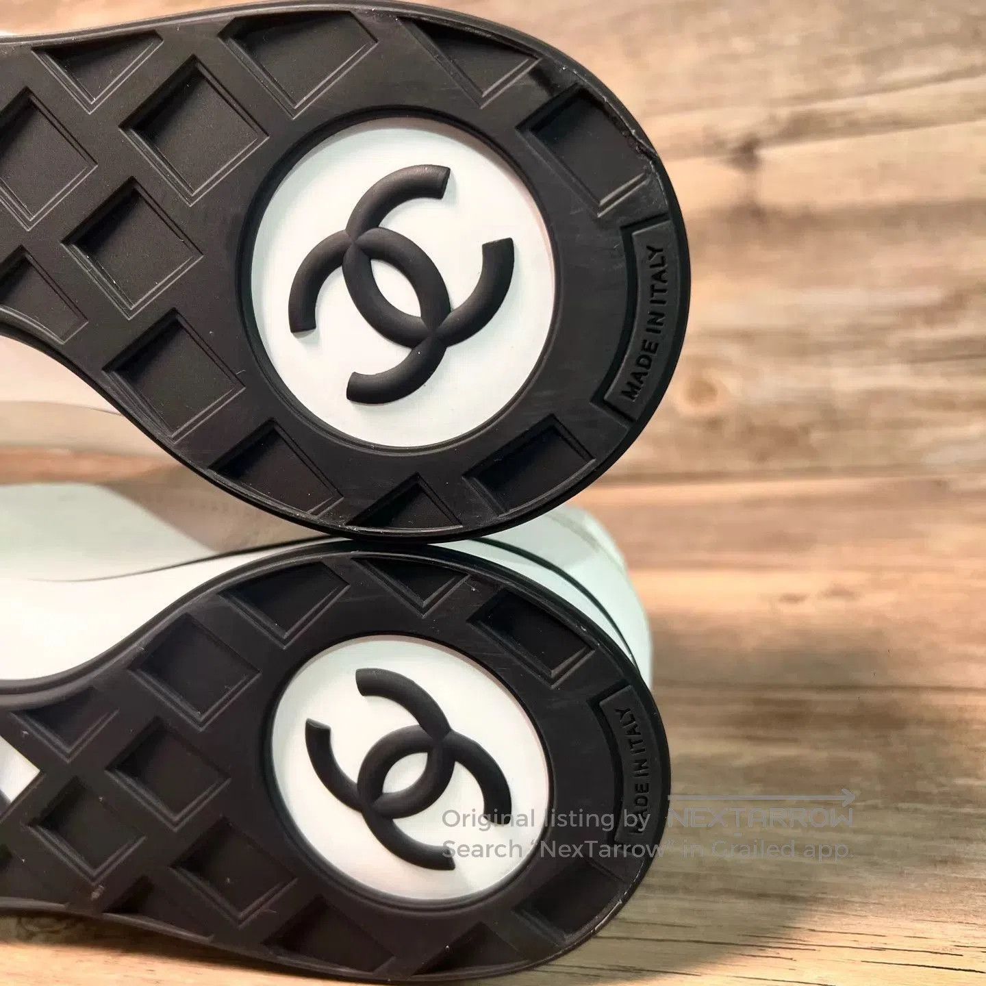 Chanel White Low-Top Sneakers Size 9. Size US 9 / EU 42 - 7 Thumbnail