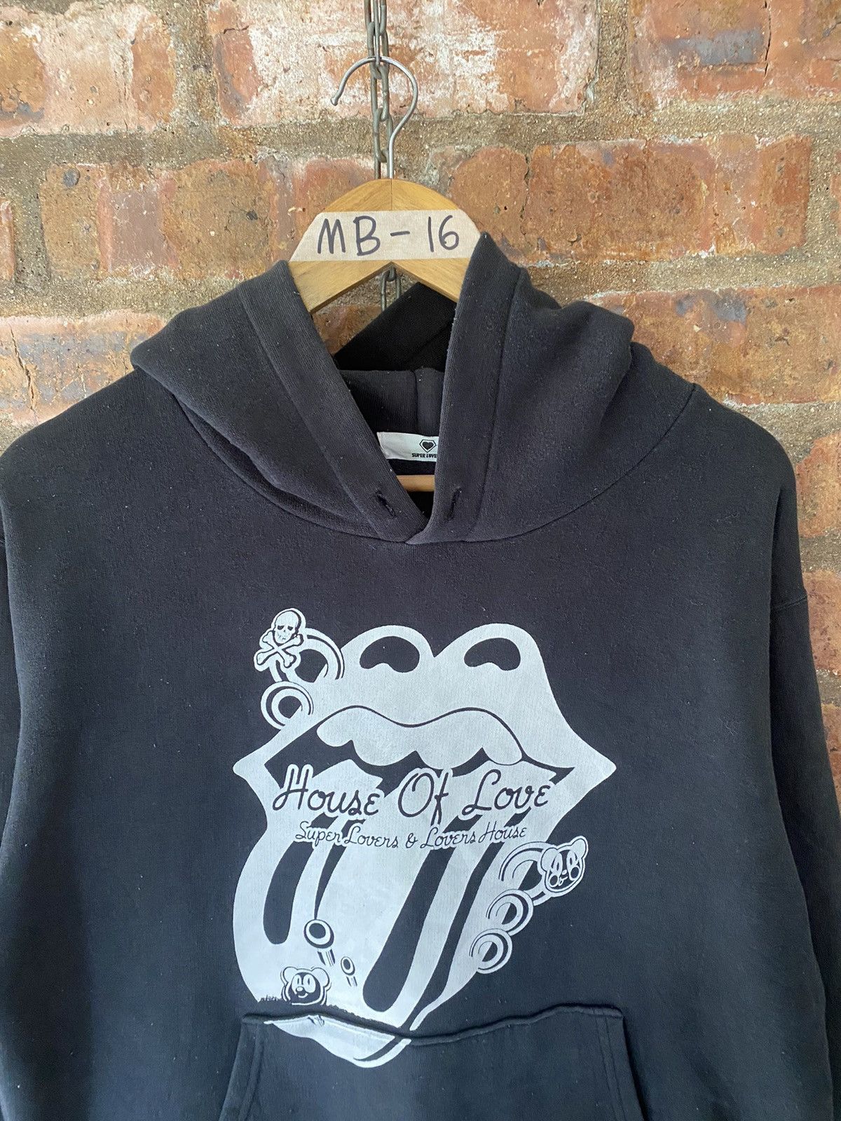 Super Lovers 1990s Superlovers Japan Rolling stone lips hoodie Size US M / EU 48-50 / 2 - 3 Thumbnail