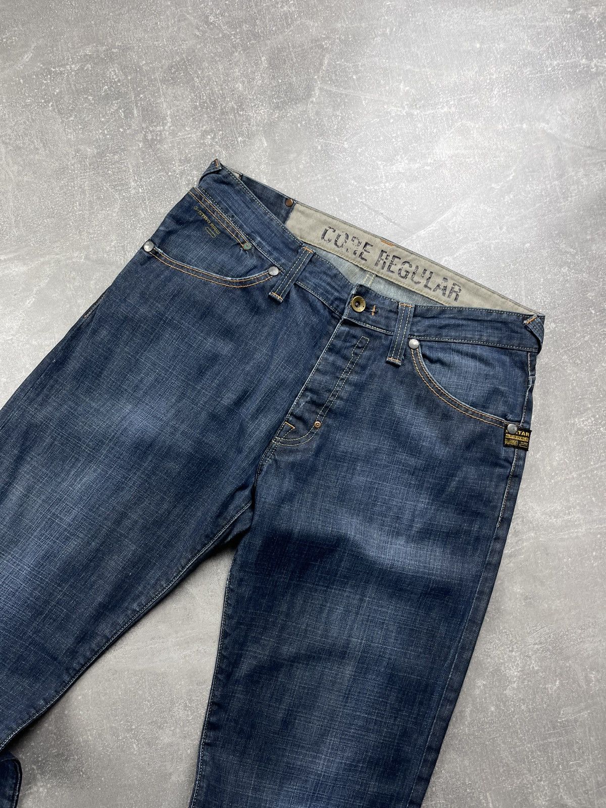G-Star G Star Raw Core Regular Blue Denim Jeans Made in India Size US 34 / EU 50 - 8 Thumbnail
