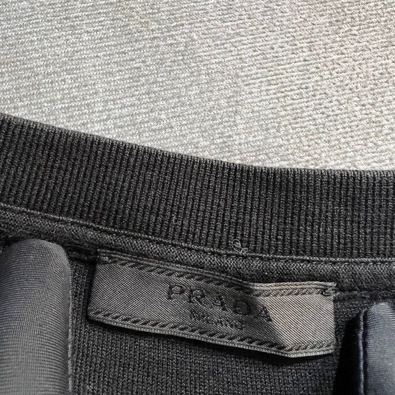 Prada Prada Black Short Sleeve TShirt with Logo-2506 Size US M / EU 48-50 / 2 - 3 Thumbnail