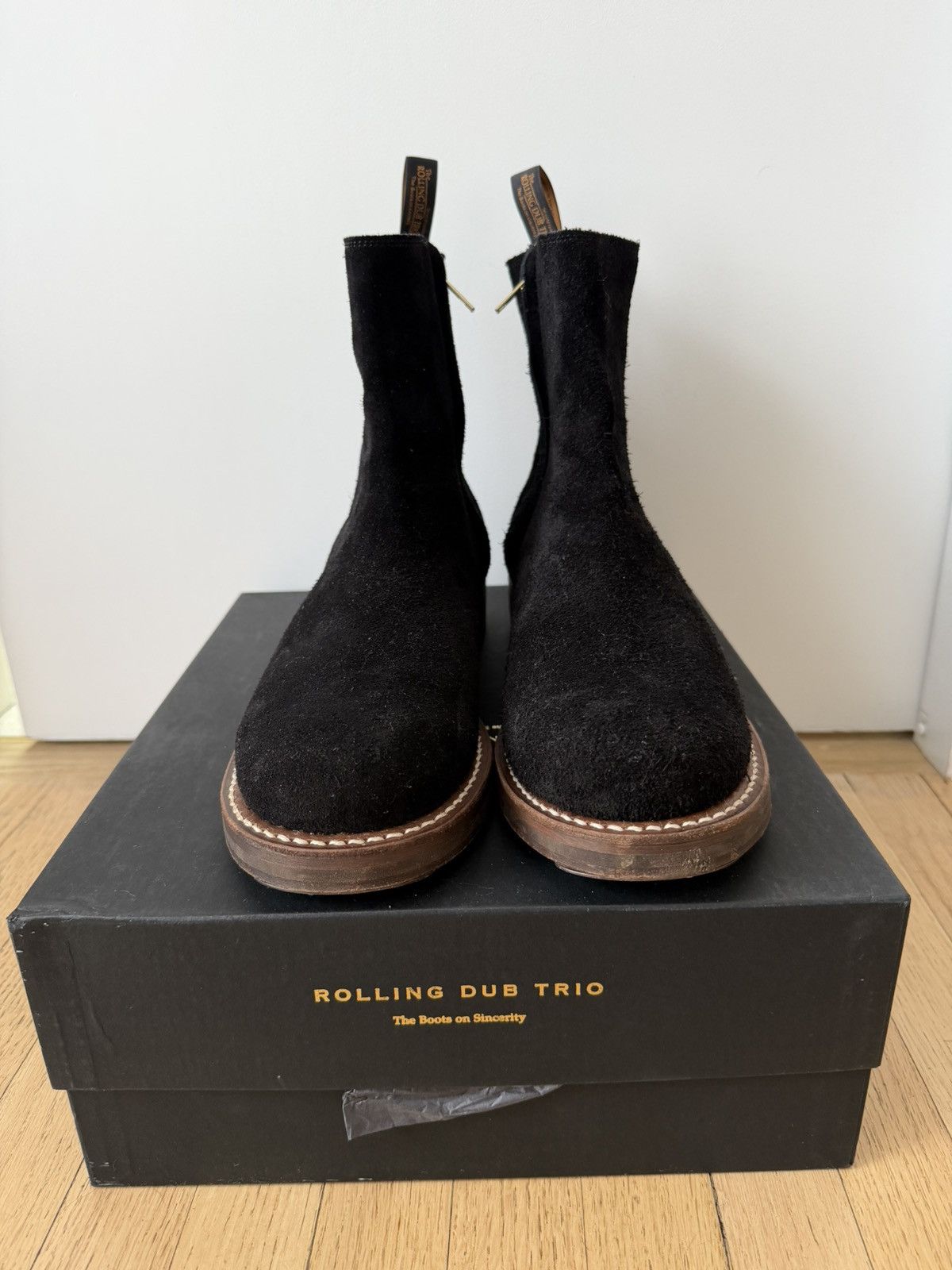 Rolling Dub Trio Casper Black Oiled Suede (US 9.5)