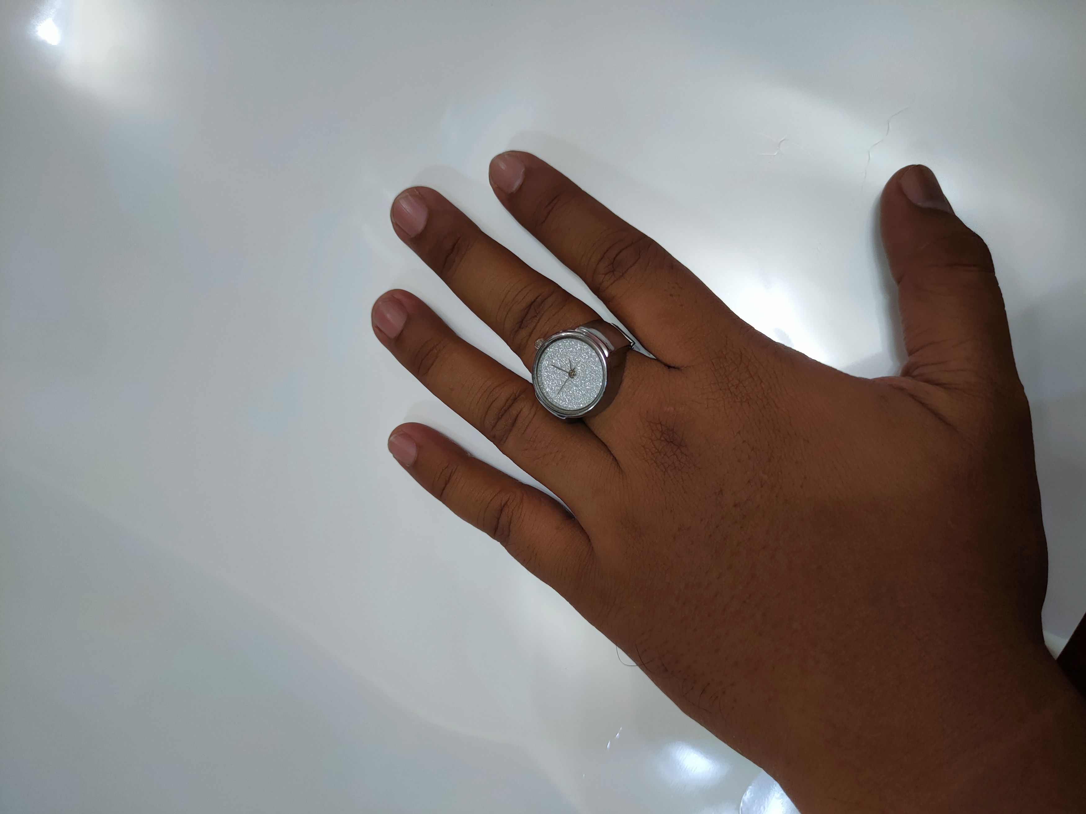 Japanese Brand Japan Ring watch adjustable strap silver color Size ONE SIZE - 12 Thumbnail