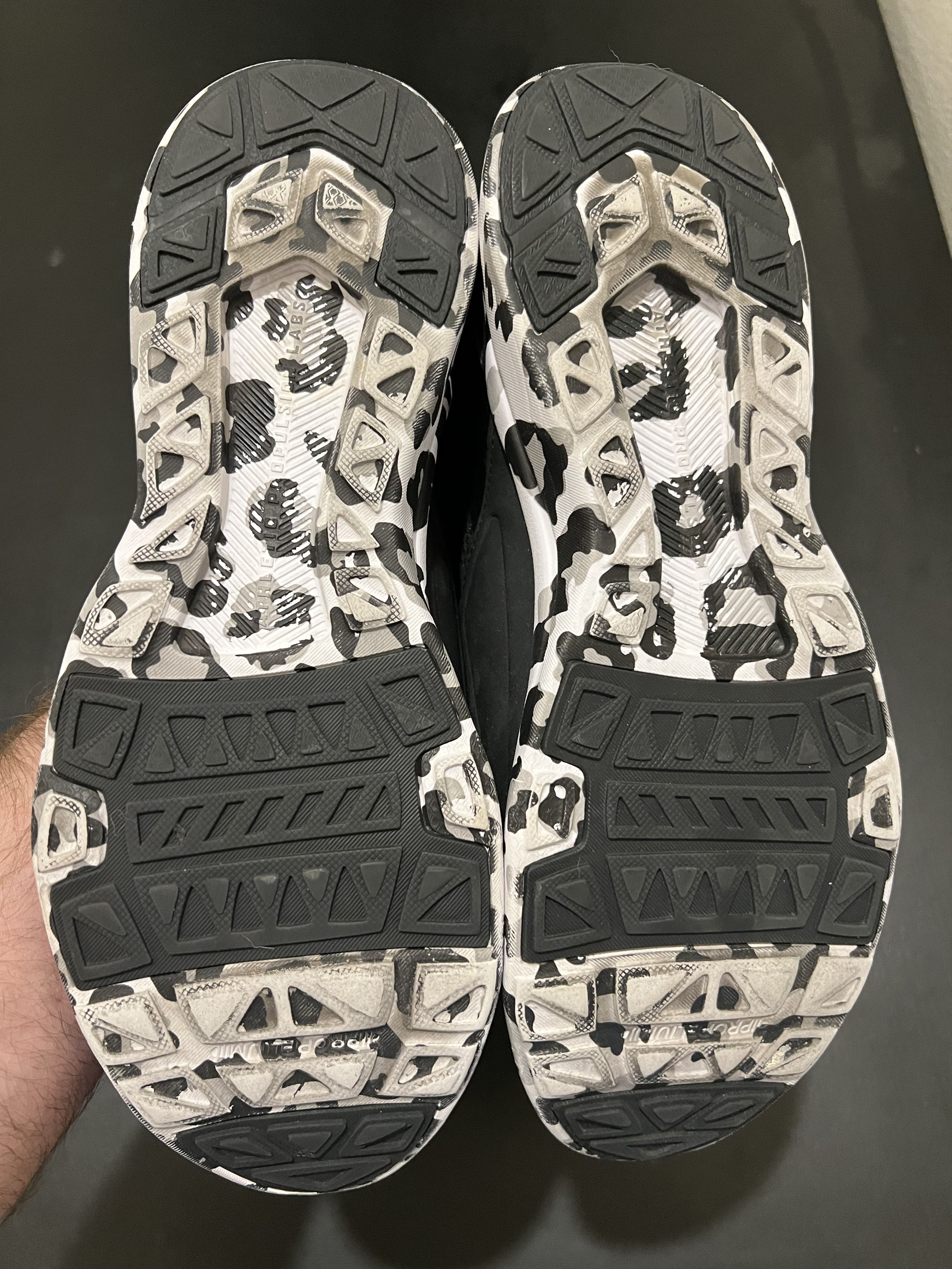 Athletic Propulsion Labs WOMENS TECHLOOM BLISS BLACK/WHITE/LEOPARD 10.5 EUC Size US 10.5 / IT 40.5 - 4 Thumbnail