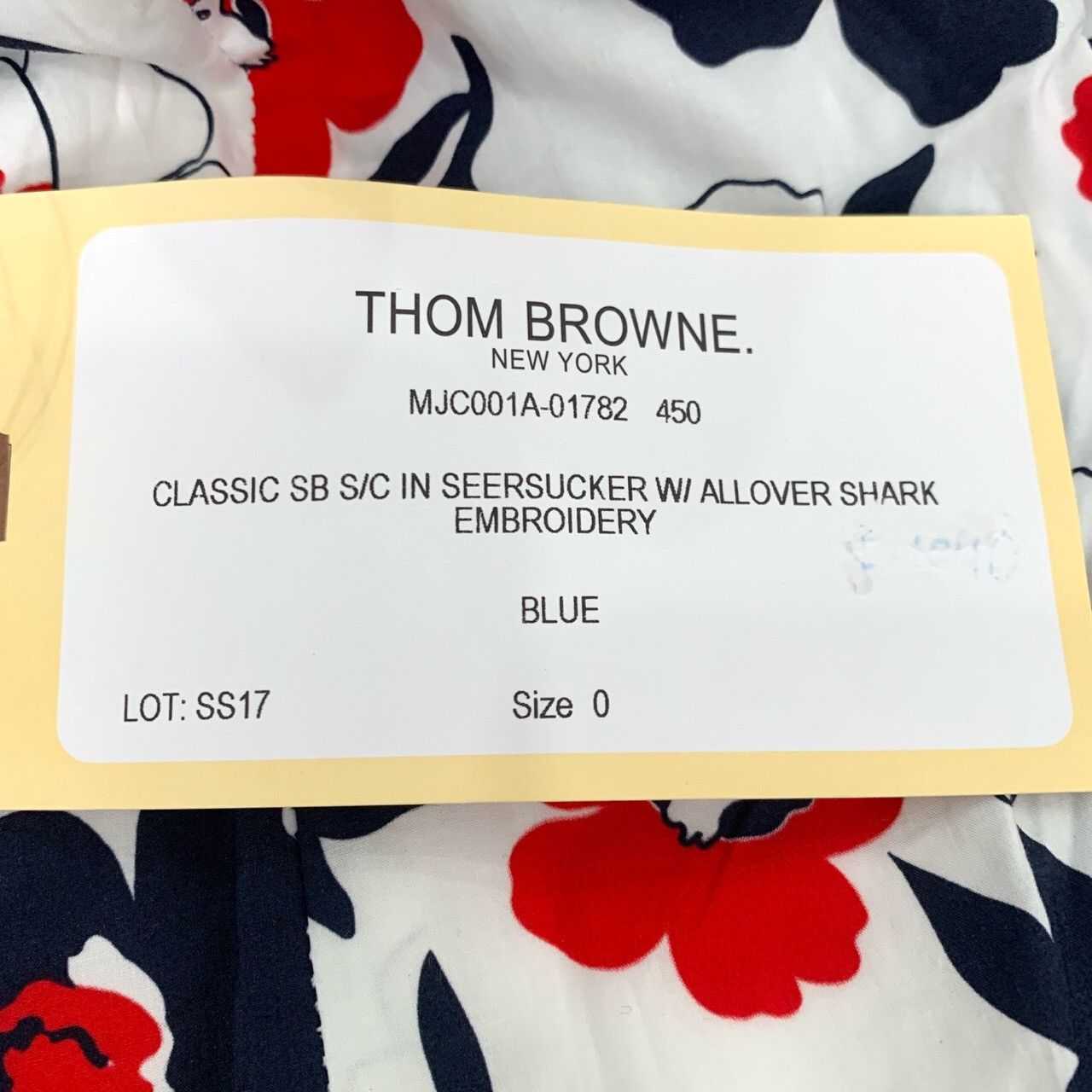 Thom Browne Thom Browne Cotton Jacket with Shark Embroidery (Size 0/XS) Size XS / US 0-2 / IT 36-38 - 4 Thumbnail
