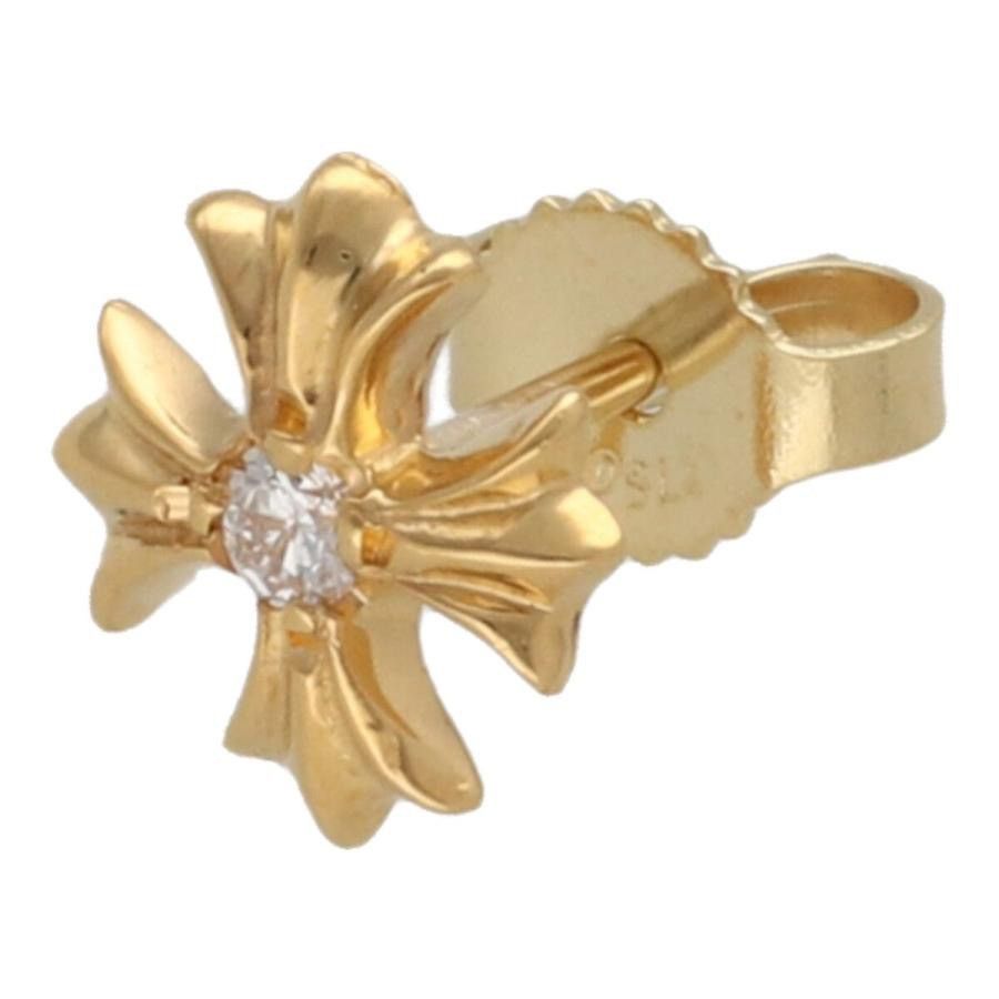 Chrome Hearts Chrome Hearts Diamond 22K Gold Ch Plus Earring Size ONE SIZE - 1 Thumbnail