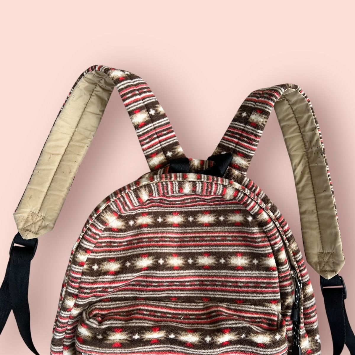 Japanese Brand × Jun Takahashi × Uniqlo VINTAGE UNIQLO NATIVE NORDIC MICRO FLEECE BACKPACK Size ONE SIZE - 14 Thumbnail
