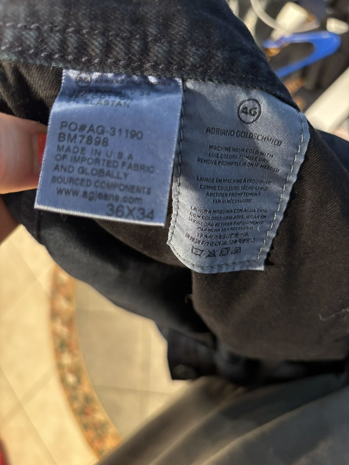 AG Adriano Goldschmied Dark Blue Jeans AG Adriano Goldschmed Size 36 Size US 36 / EU 52 - 4 Thumbnail