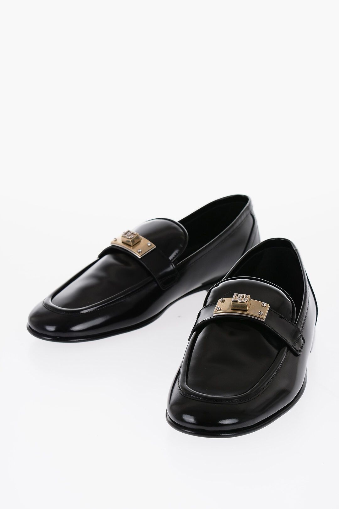 Dolce & Gabbana og1mm0825 Brushed Leather Ariosto Loafers in Black Size US 11 / EU 44 - 2 Thumbnail