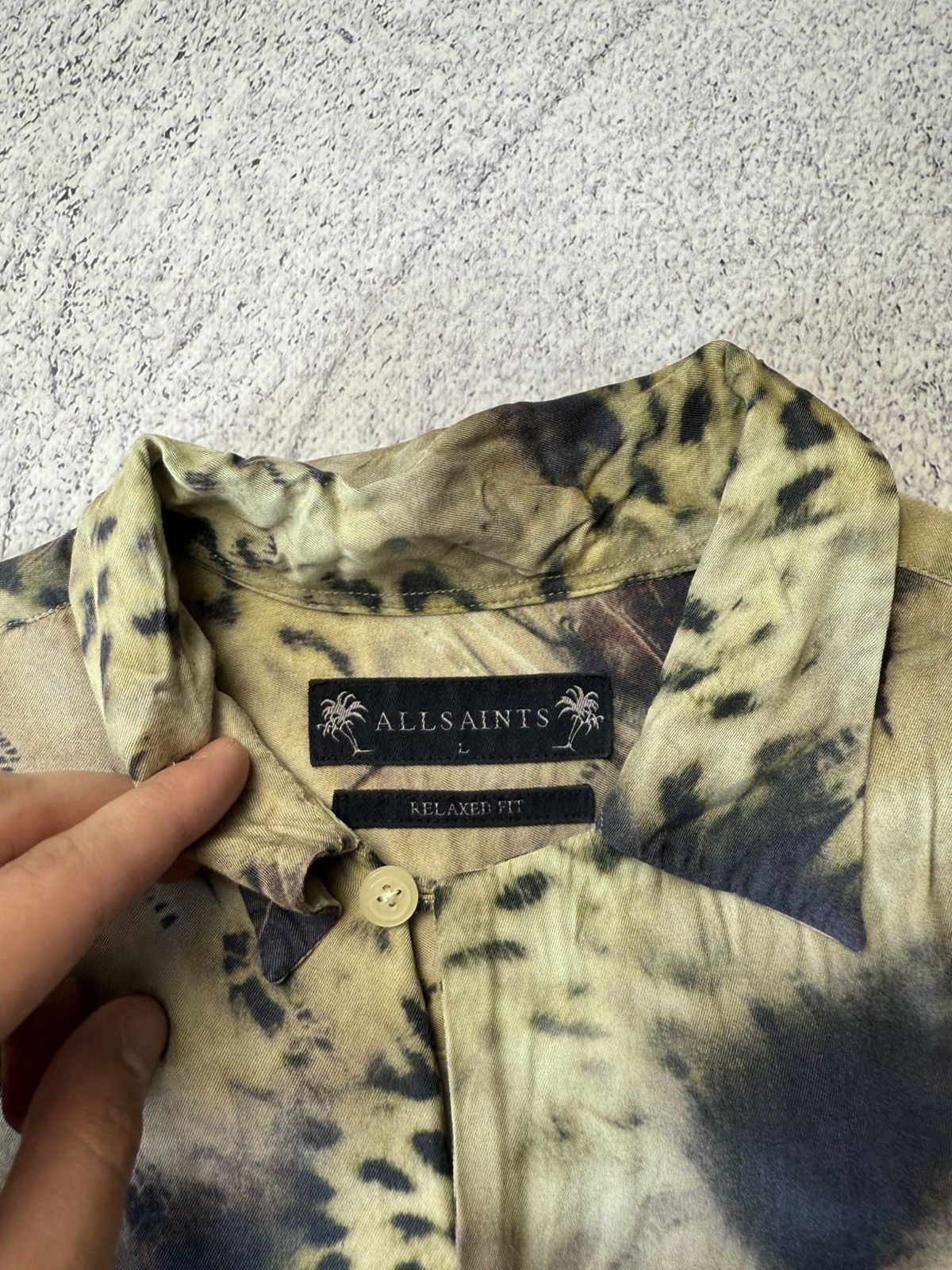 Allsaints Designer Allsaints AWA Leopard Hawaii crazy oversize shirt Size US L / EU 52-54 / 3 - 13 Thumbnail