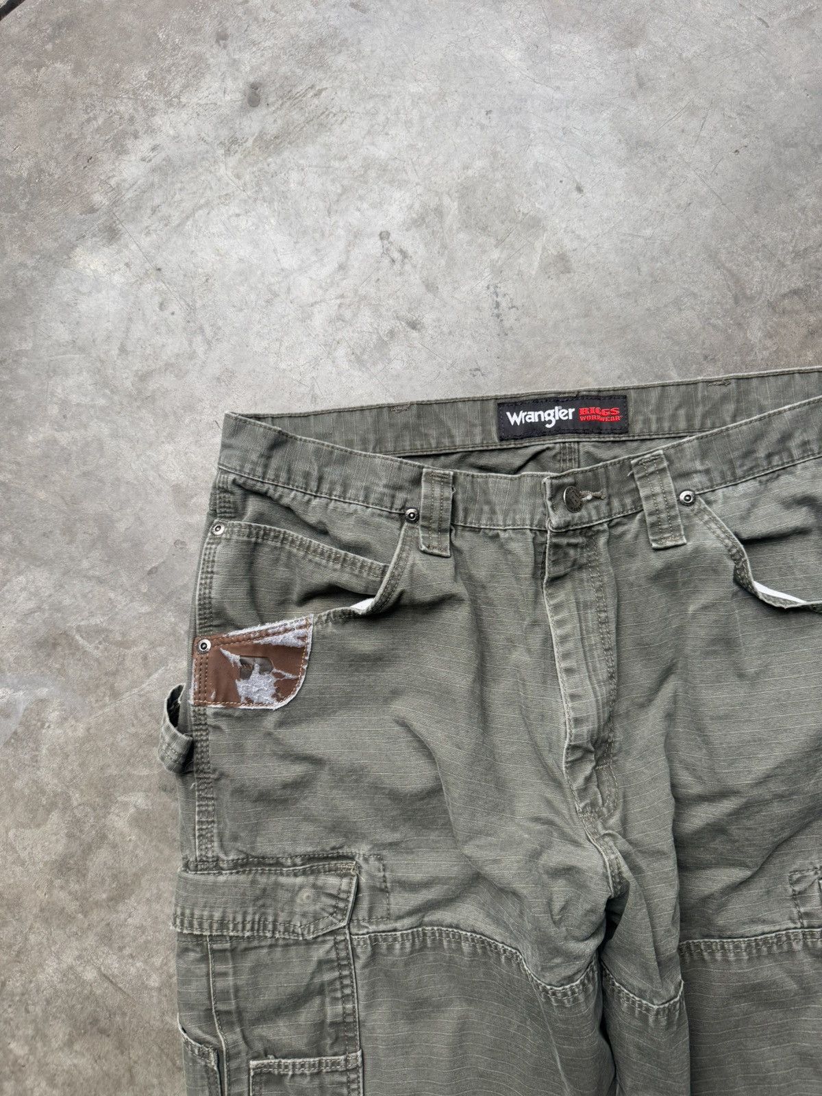 Vintage × Wrangler Vintage 90’s/00’s Wrangler Riggs Double Knee Cargo Pants Size US 34 / EU 50 - 3 Thumbnail