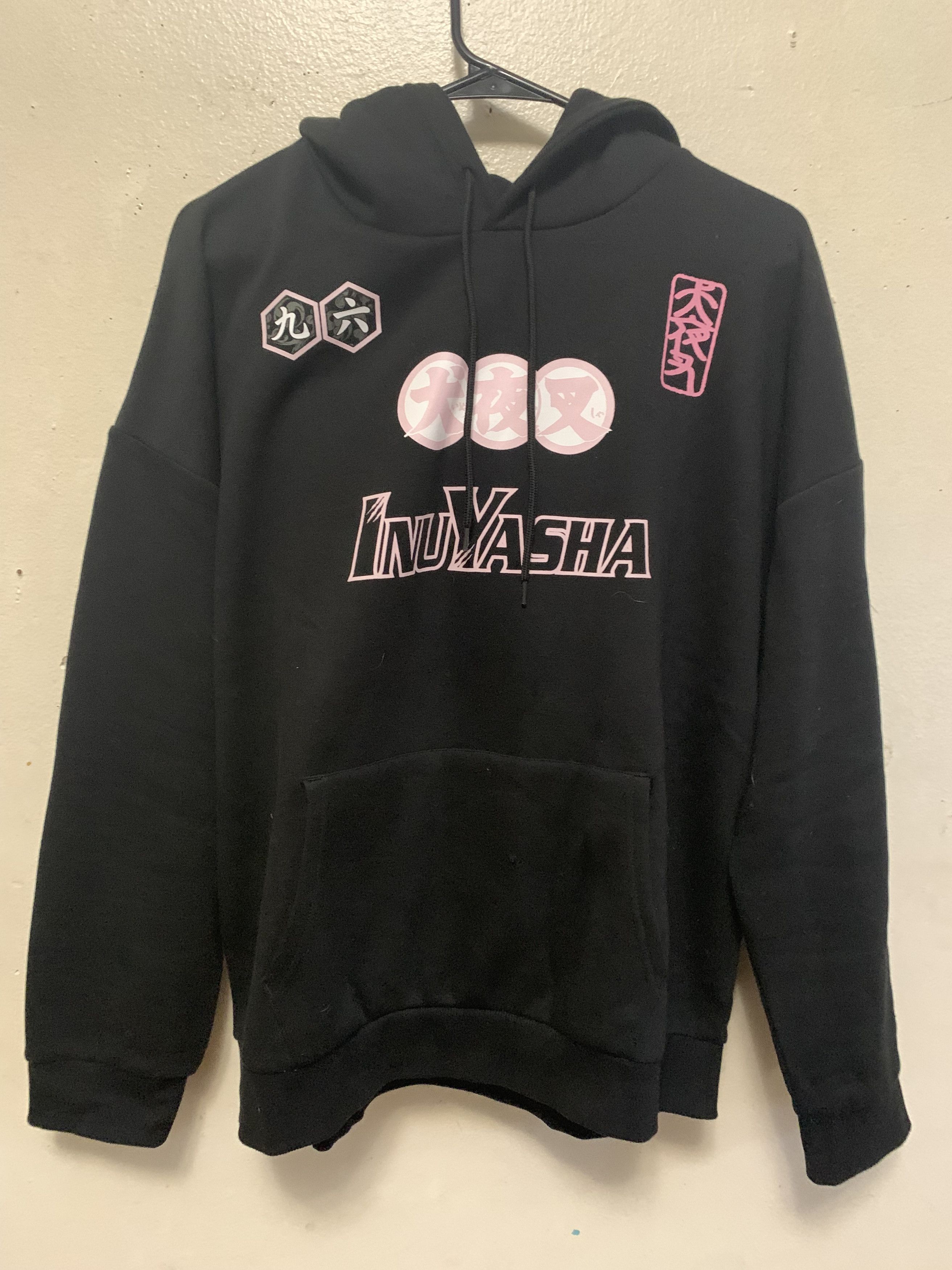 Anime INUYASHA Graphic Print Hoodie ⊛ BLACK/PINK ⊛ Brand New Size US M / EU 48-50 / 2 - 10 Thumbnail