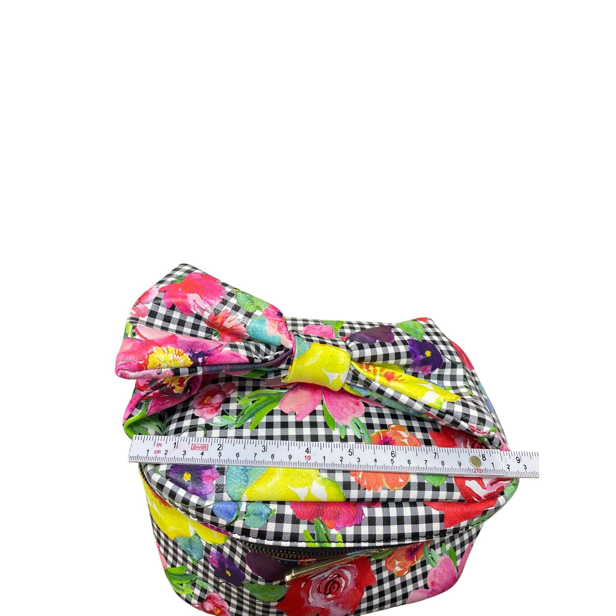 Betsey Johnson Betsey Johnson Wms floral cosmetic carrier bow Handbag SKU 9 Size ONE SIZE - 10 Thumbnail