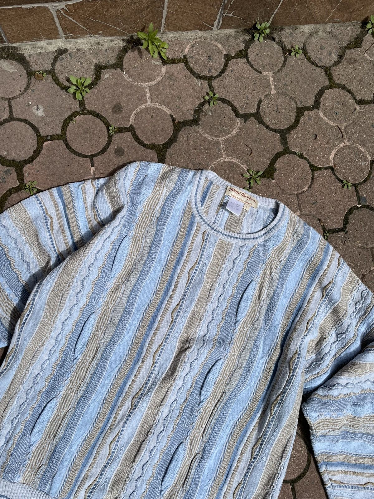 Norm Thompson × Vintage Vintage Norm Thompson Wool Sweater Italy Coogi Style Size XL Size US XL / EU 56 / 4 - 3 Thumbnail