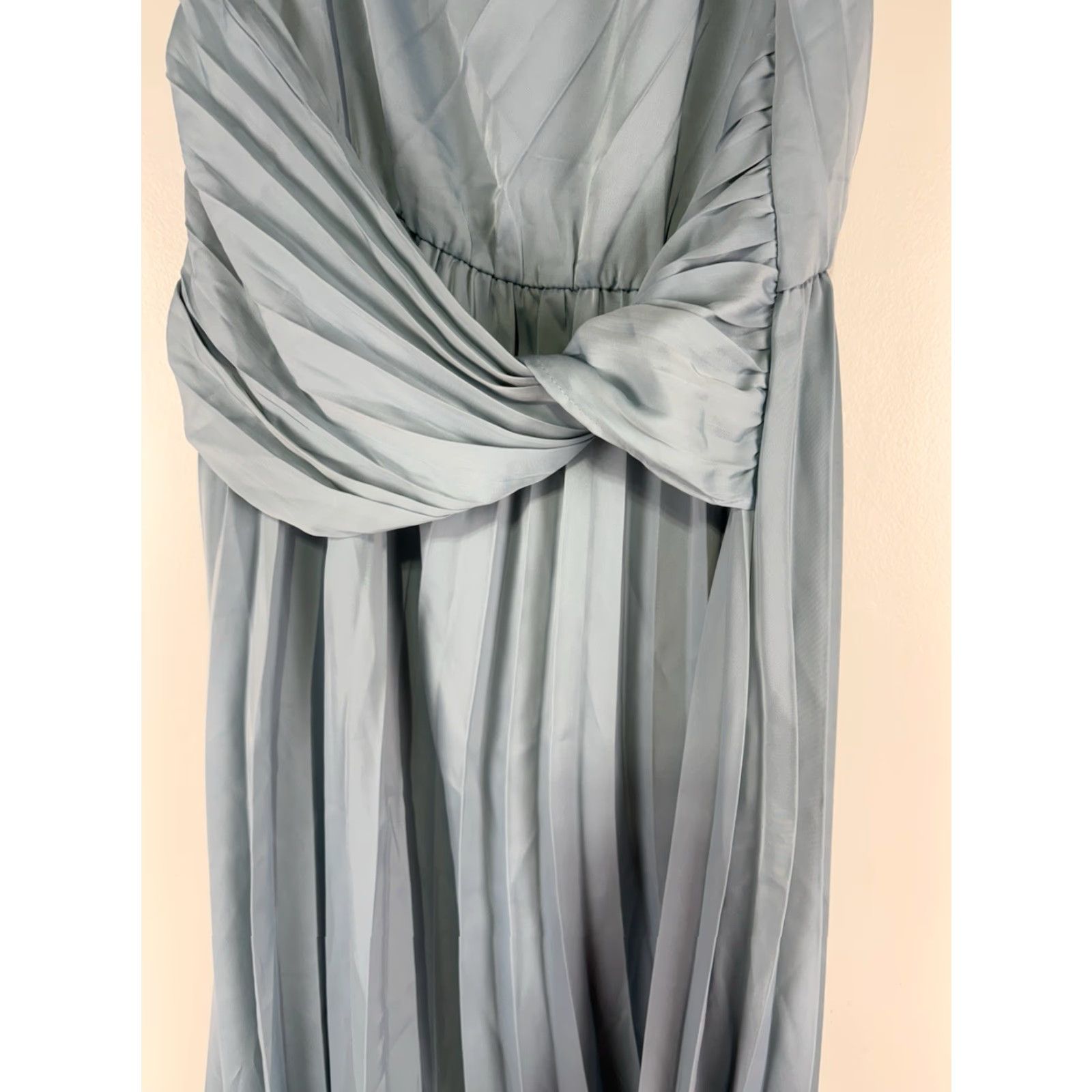 Vintage Pretty Garden Blue One Shoulder Pleated Formal Dress Womens Size M New Size M / US 6-8 / IT 42-44 - 3 Thumbnail
