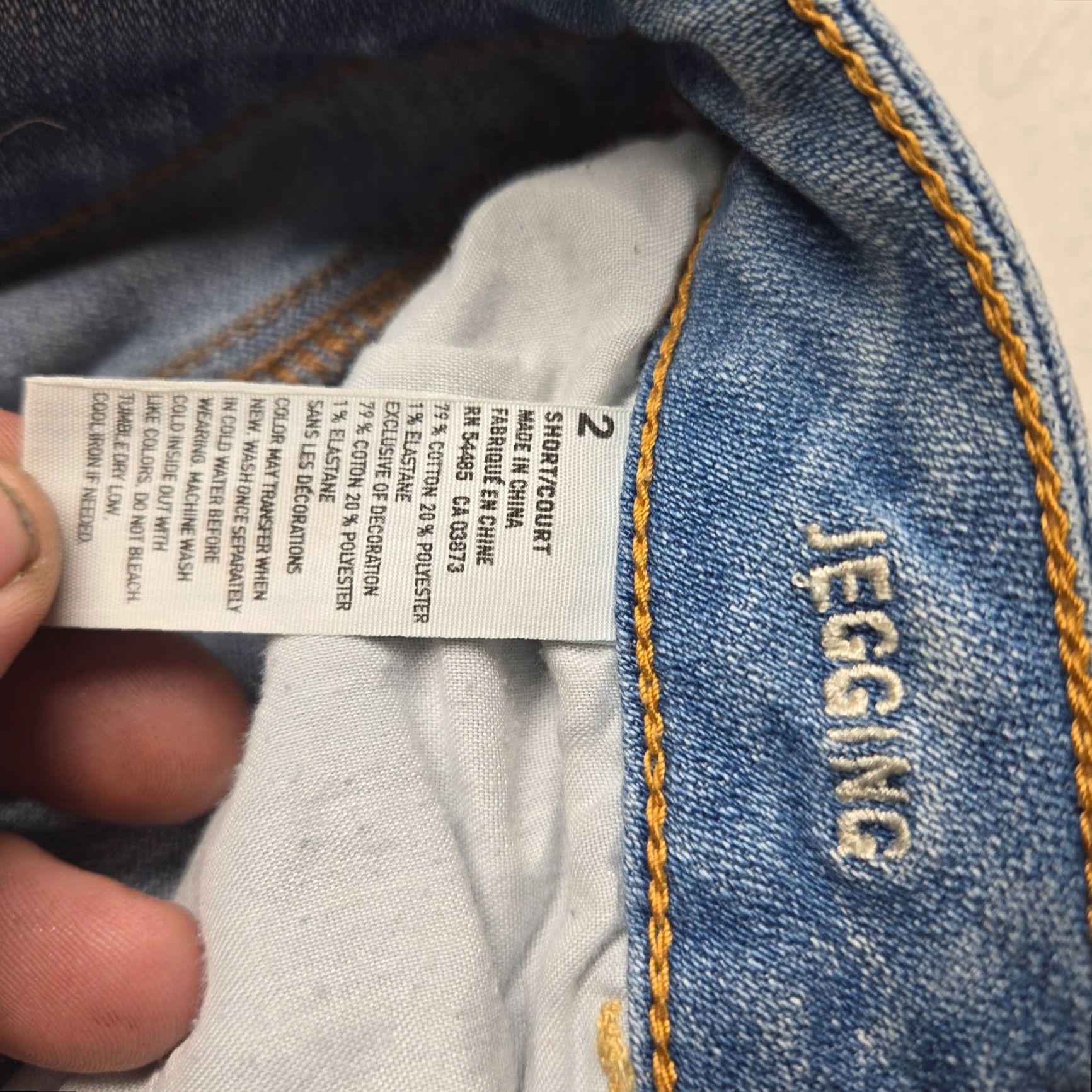 American Eagle Outfitters American Eagle Outfitters Jeans Denim Light Wash Distressed 2 Womens Jegging Stretch 5-Pocket Design Regular Blue Pants 90s Womens Size 26" / US 2 / IT 38 - 4 Thumbnail