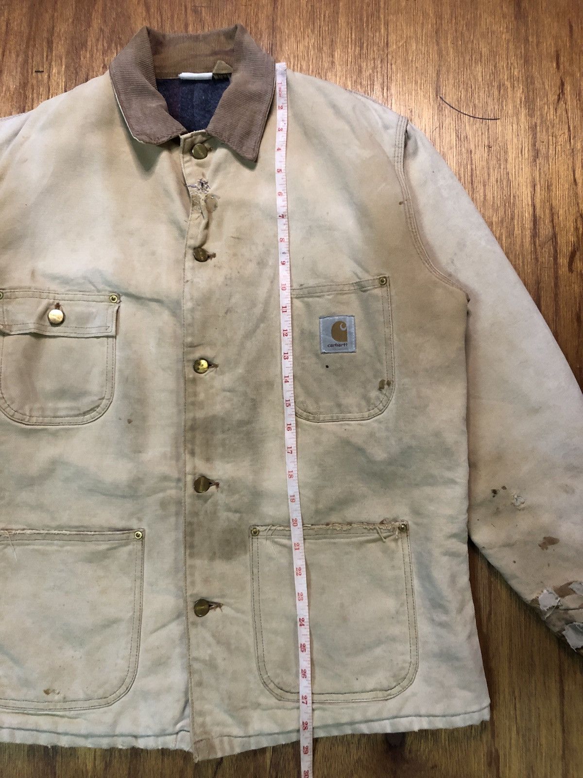 Carhartt Vintage Distressed Carhartt Detroit Jacket Size US L / EU 52-54 / 3 - 20 Thumbnail