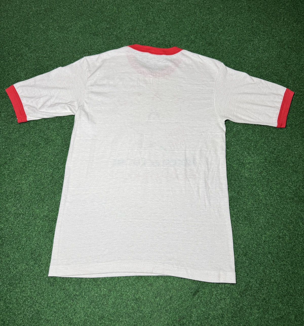 Hanes × Vintage Vintage 80s 90s March Of Dimes WalkAmerica Ringer T Shirt Size US S / EU 44-46 / 1 - 4 Thumbnail