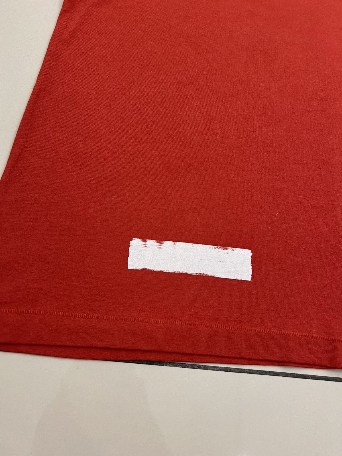 Off-White Off White Brushed Diagonal Tee Red Size US L / EU 52-54 / 3 - 4 Thumbnail